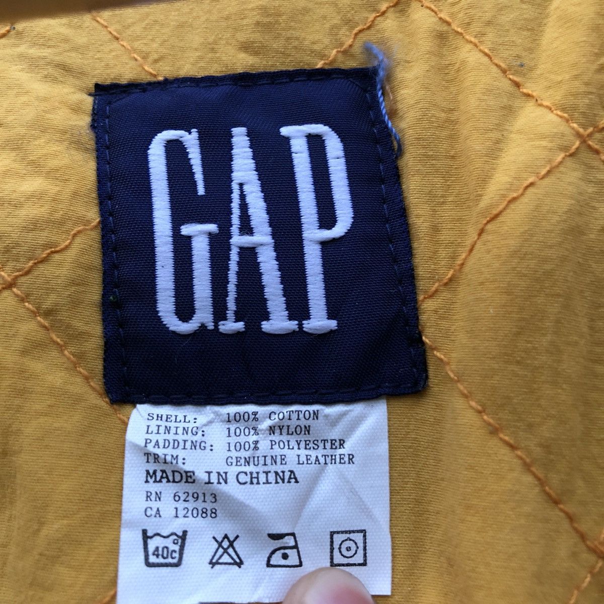 Gap Vintage GAP Classic Biker leather collar vest Size US S / EU 44-46 / 1 - 9 Thumbnail