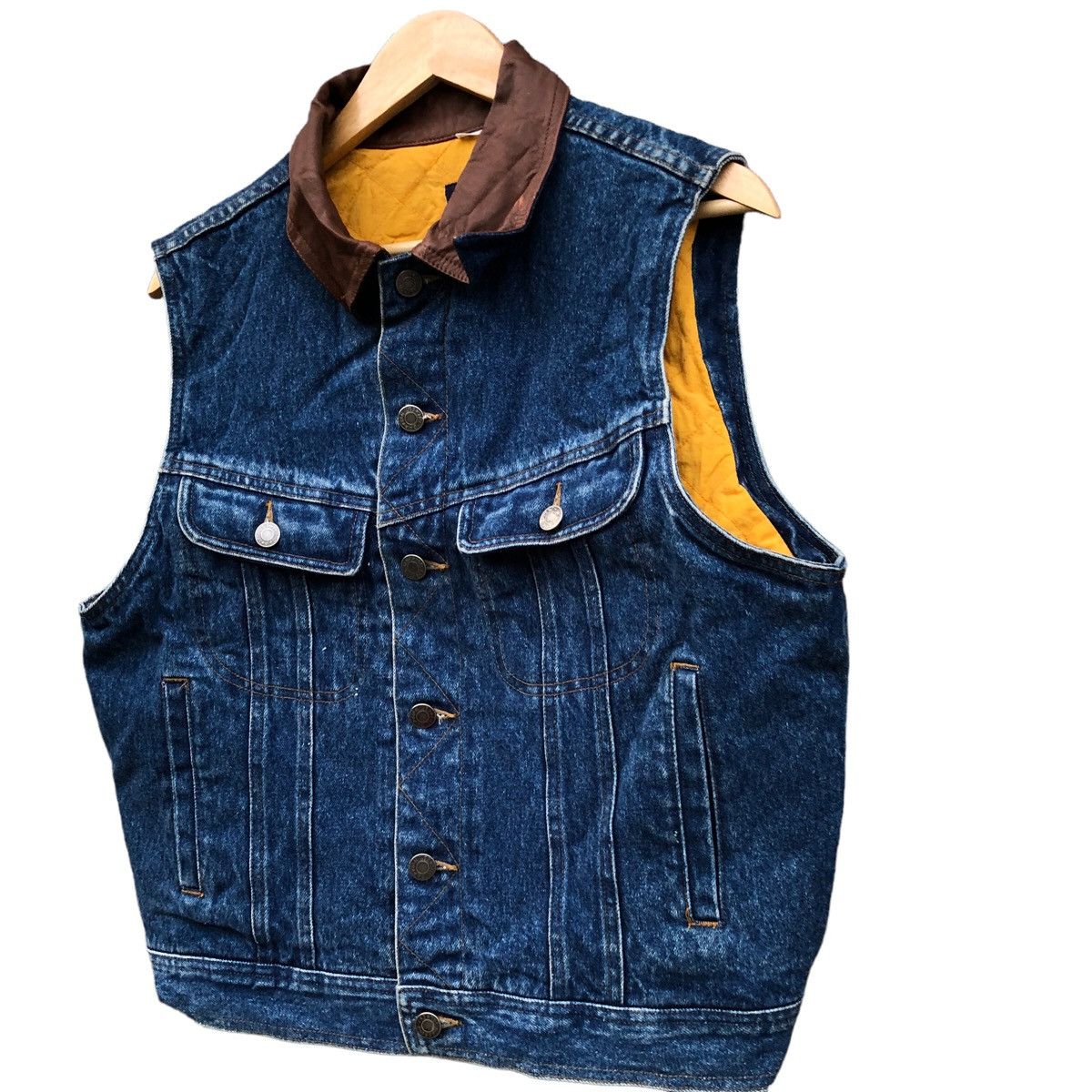Gap Vintage GAP Classic Biker leather collar vest Size US S / EU 44-46 / 1 - 3 Thumbnail