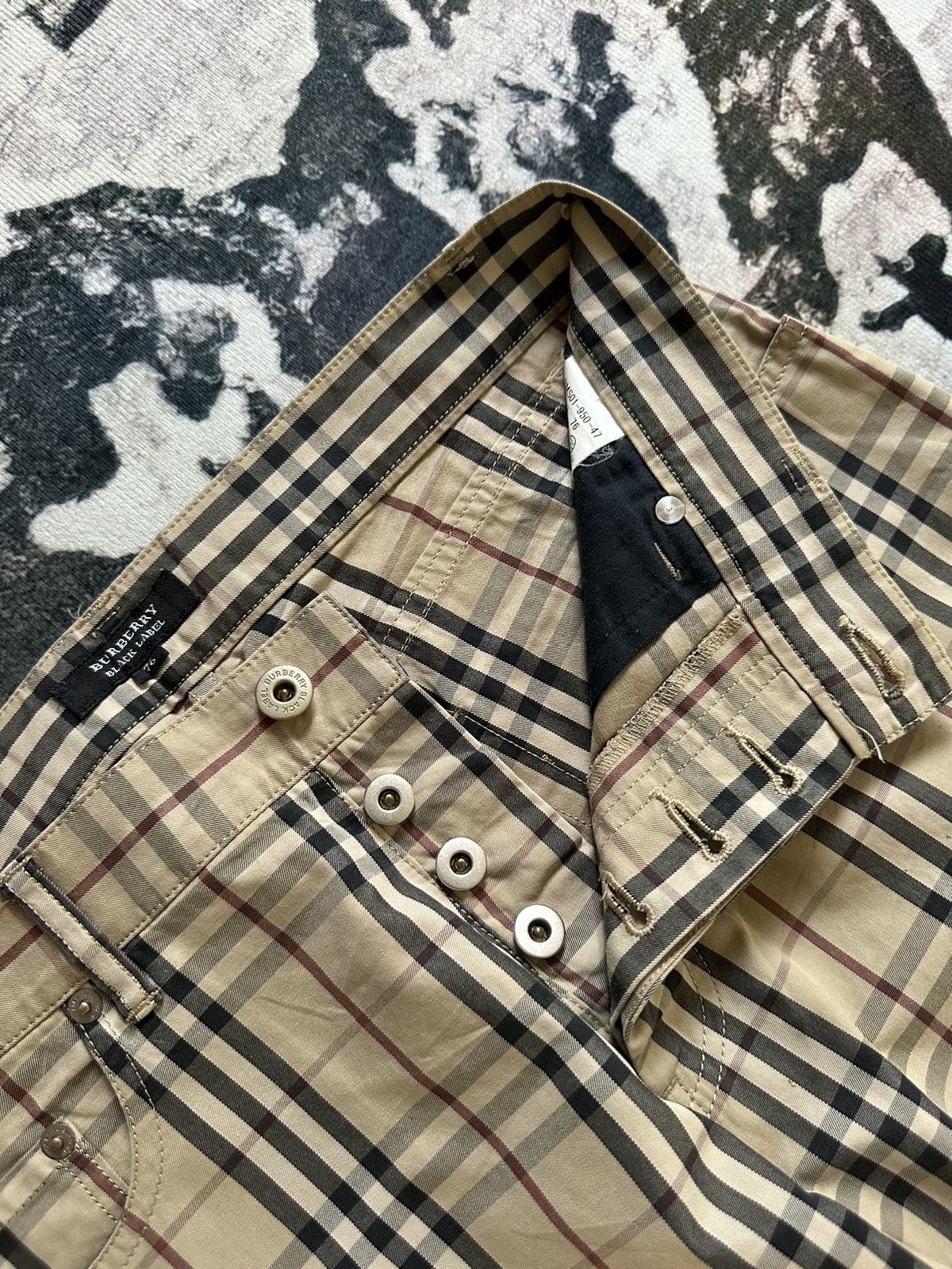 Burberry 00’s Burberry Black Label Nova check overprint pant Size US 31 - 6 Thumbnail