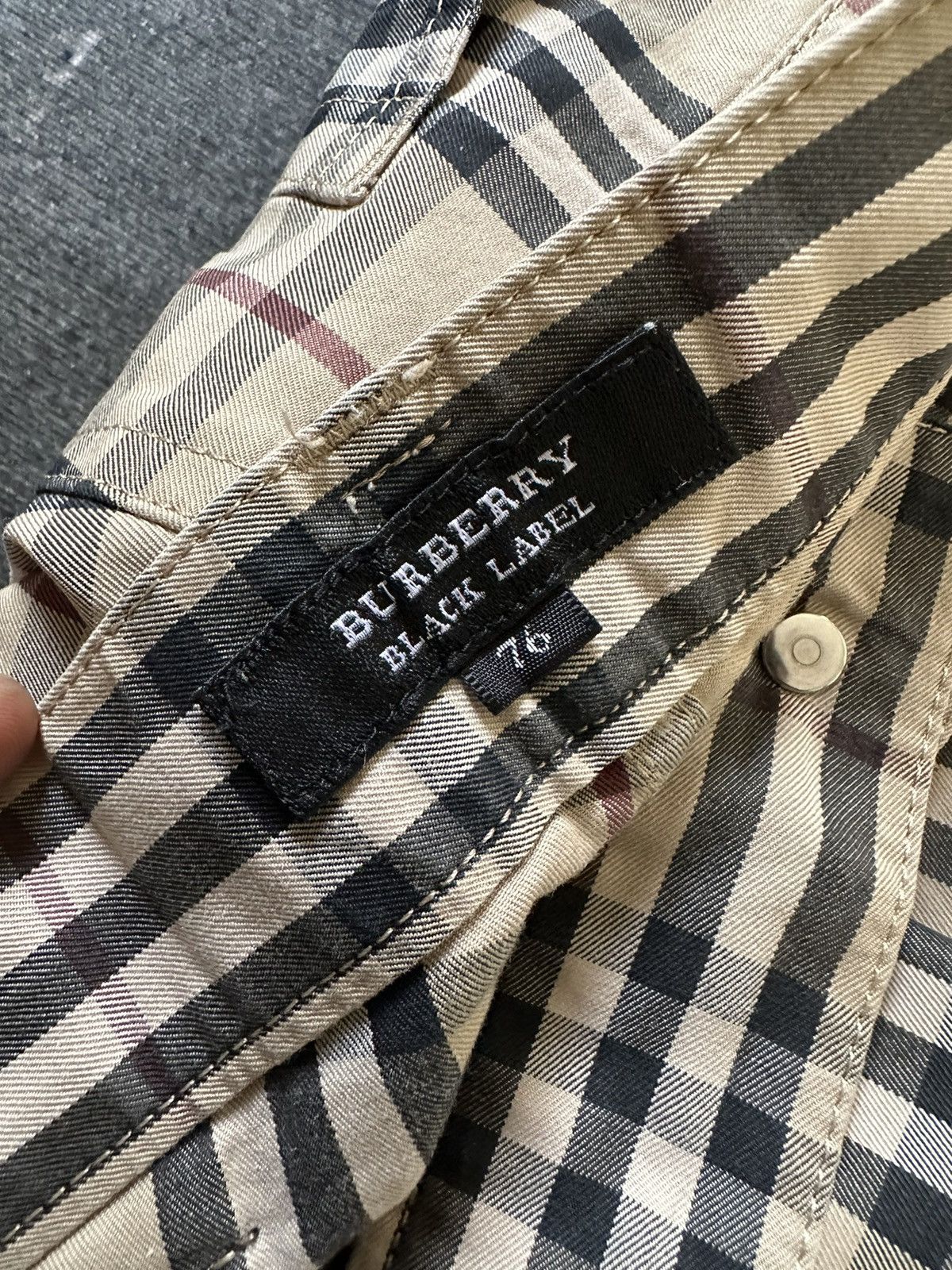 Burberry 00’s Burberry Black Label Nova check overprint pant Size US 31 - 9 Thumbnail