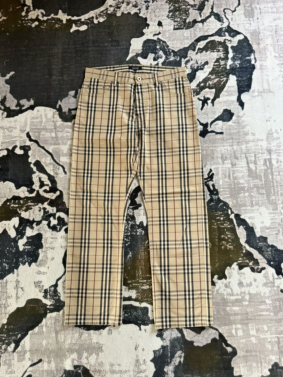 Burberry 00’s Burberry Black Label Nova check overprint pant Size US 31 - 1 Thumbnail
