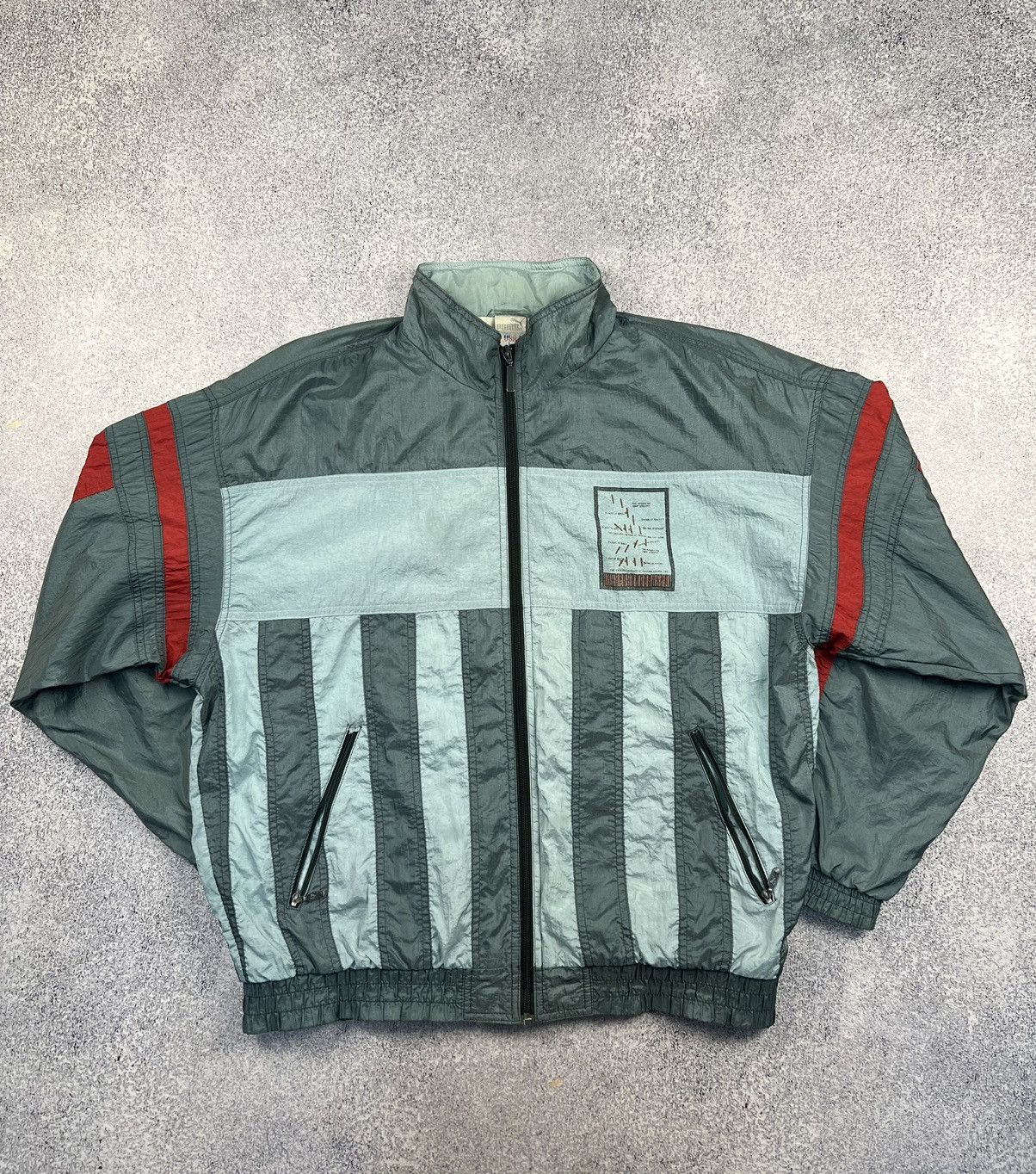 Puma × Vintage Puma Vintage zip jacket sweater multilogo Size US L / EU 52-54 / 3 - 1 Thumbnail