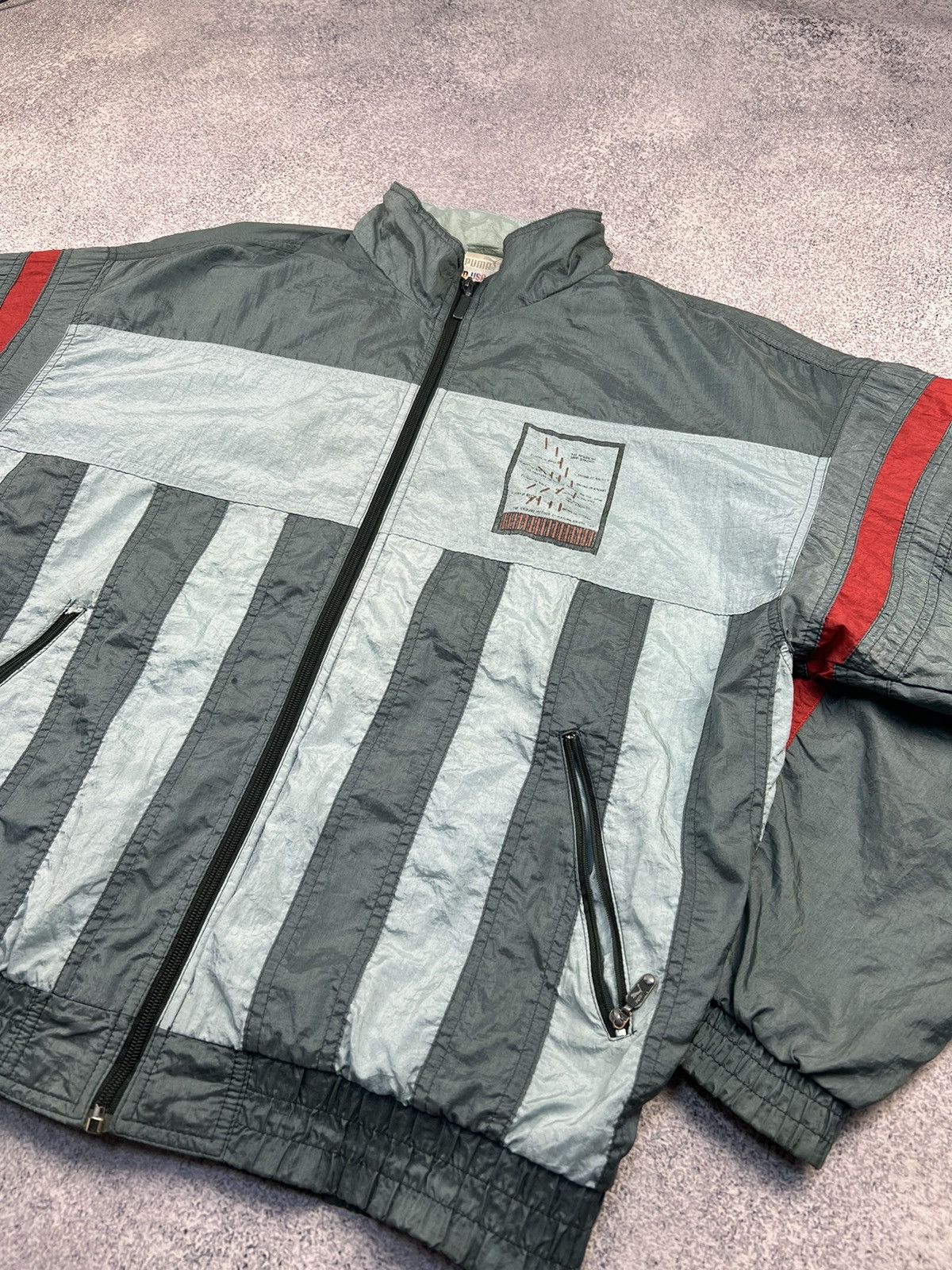 Puma × Vintage Puma Vintage zip jacket sweater multilogo Size US L / EU 52-54 / 3 - 2 Thumbnail