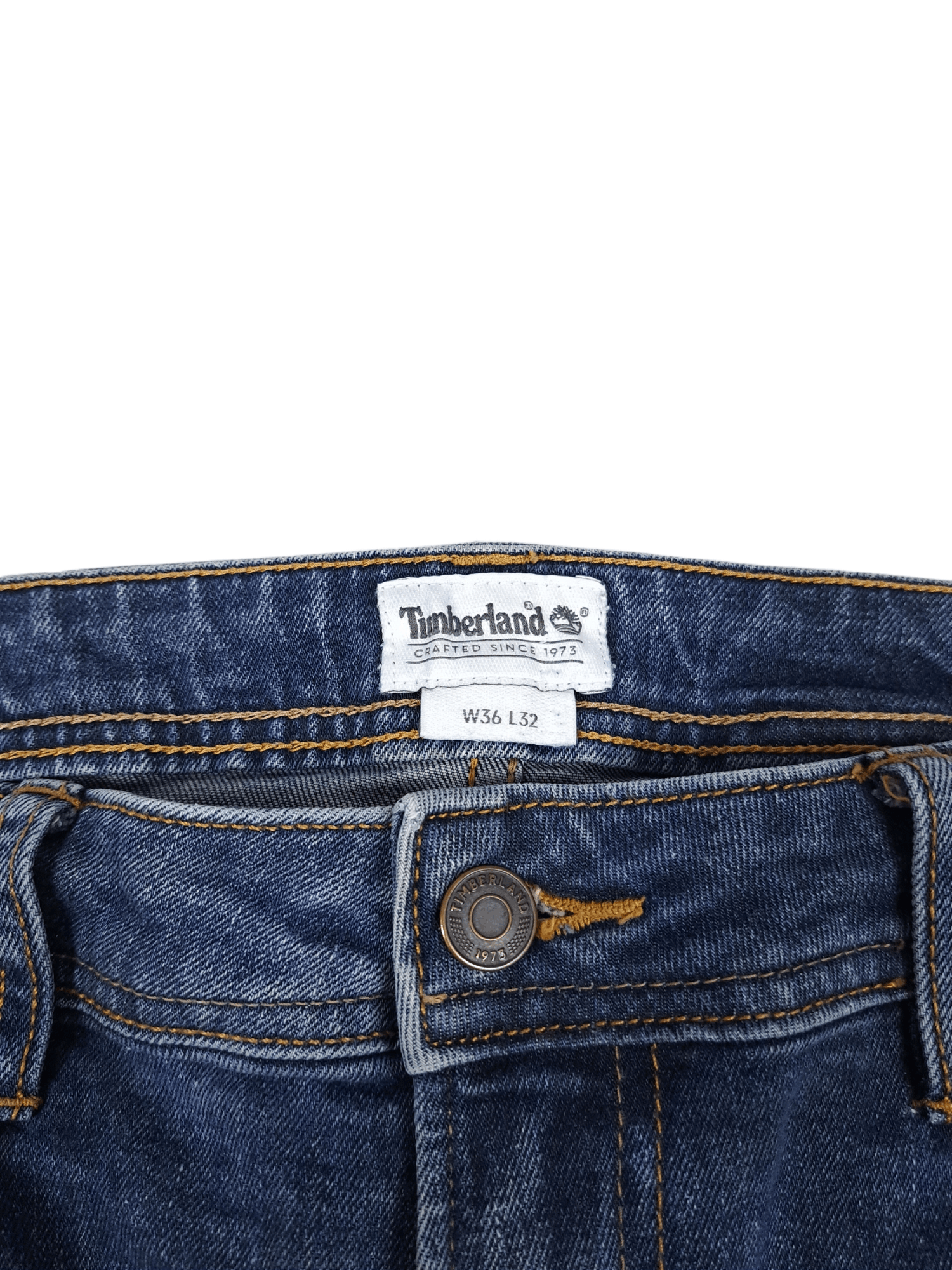 Timberland × Vintage 💎 Vintage 36/32 Timberland Navy Blue Denim Jeans Size US 36 / EU 52 - 4 Thumbnail