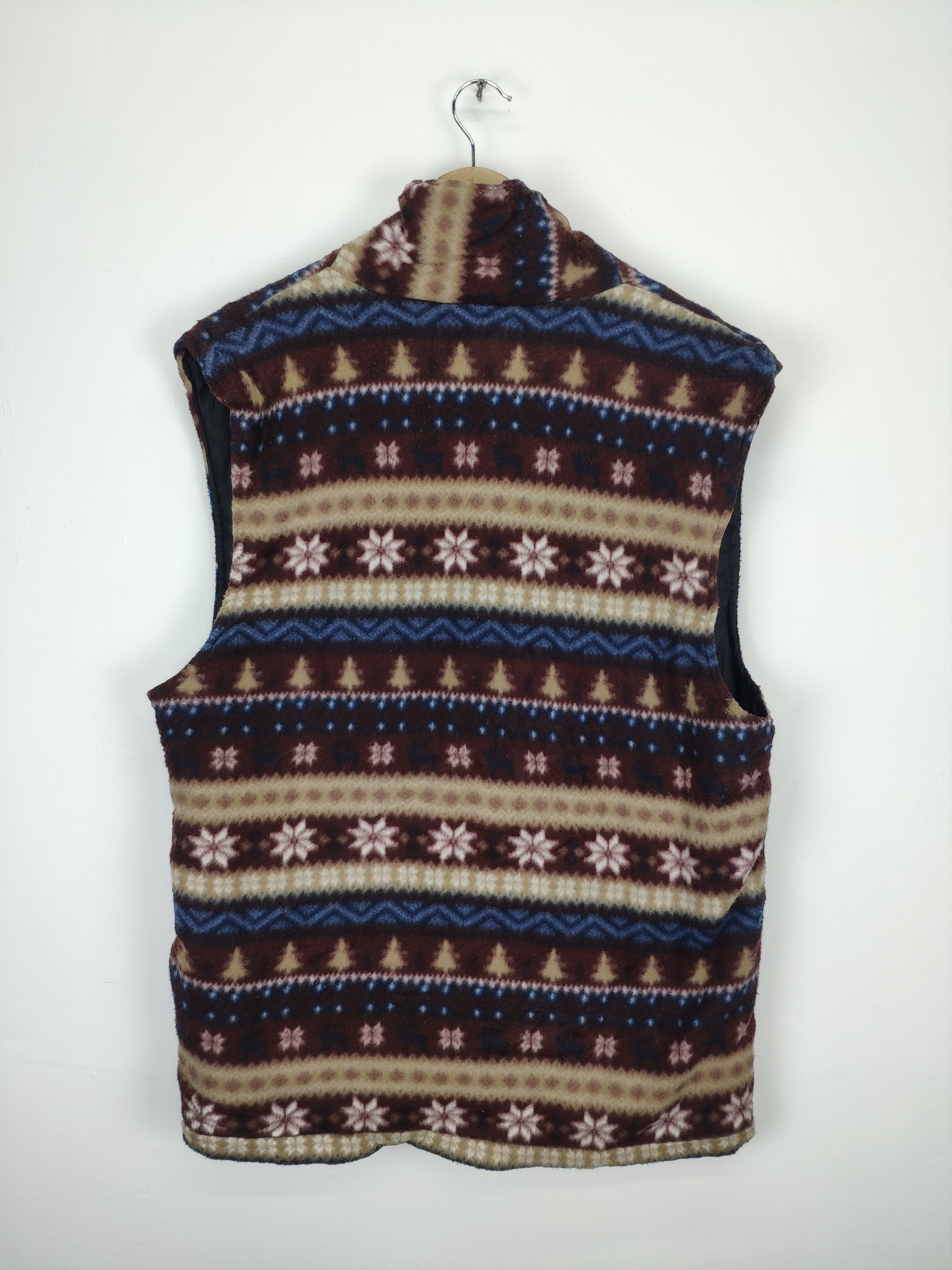 Japanese Brand × Vintage Vintage Fleece Vest Native Navajo Print Size US M / EU 48-50 / 2 - 13 Thumbnail