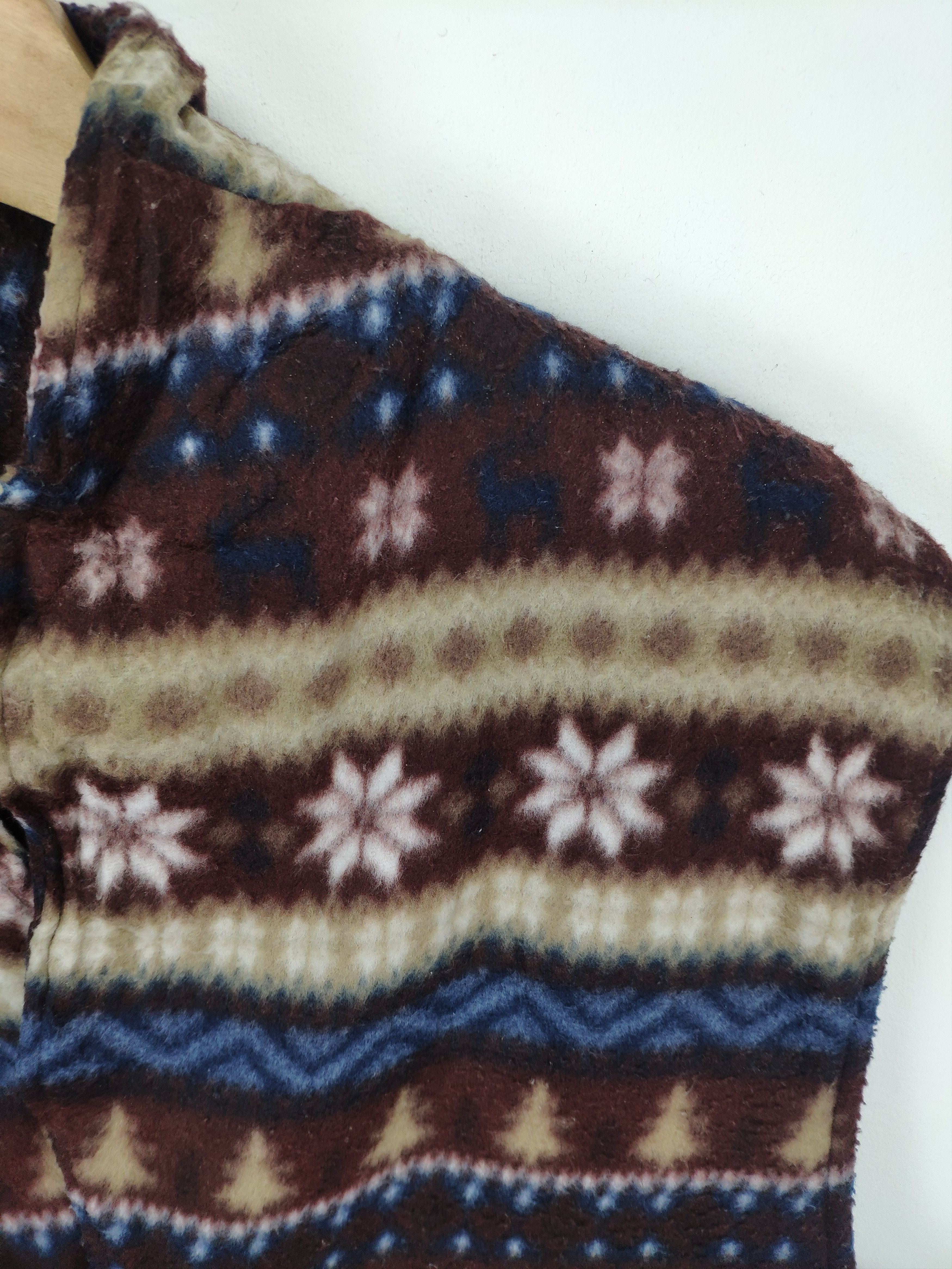 Japanese Brand × Vintage Vintage Fleece Vest Native Navajo Print Size US M / EU 48-50 / 2 - 4 Thumbnail
