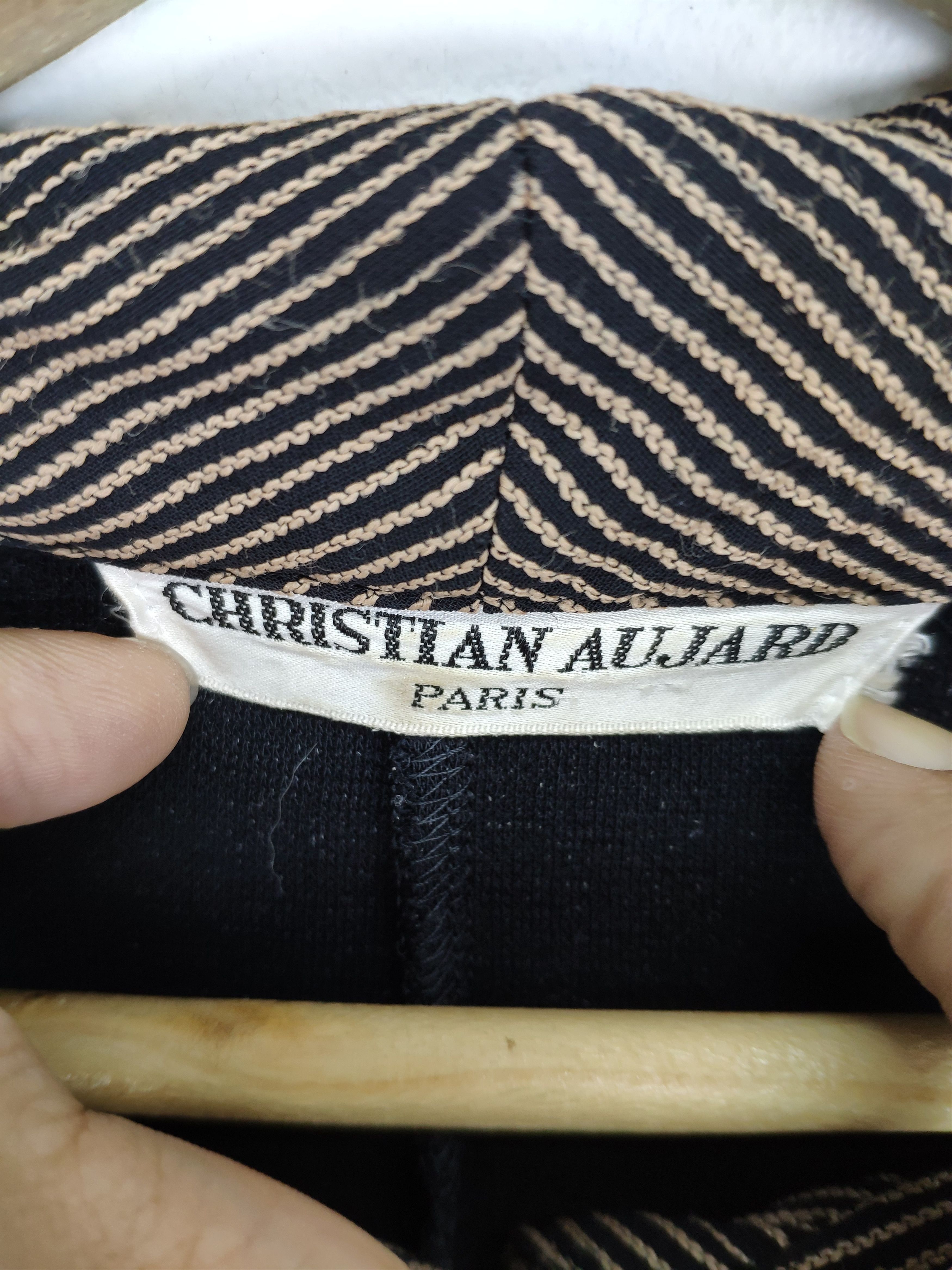 Designer × Japanese Brand Steal 💥 Vintage Christian Aujard Polo Shirt Double Collar Size M / US 6-8 / IT 42-44 - 10 Thumbnail