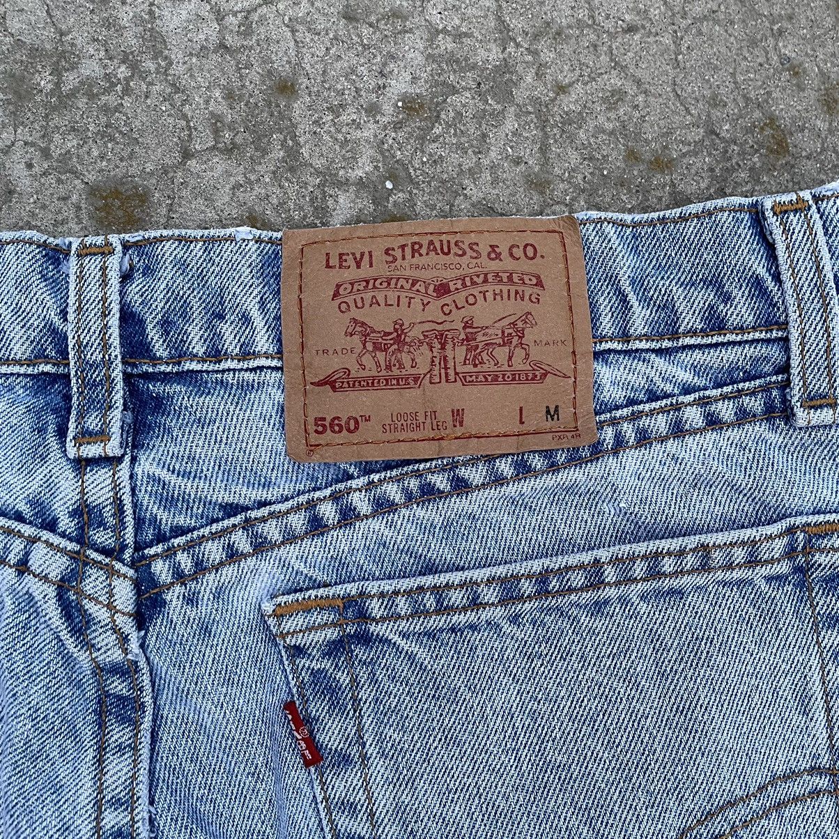 Levi's Vintage Clothing VTG Levi’s 560 M 90s Jeans Crazy Fit Custom Baggy 90s Size US 32 / EU 48 - 9 Thumbnail