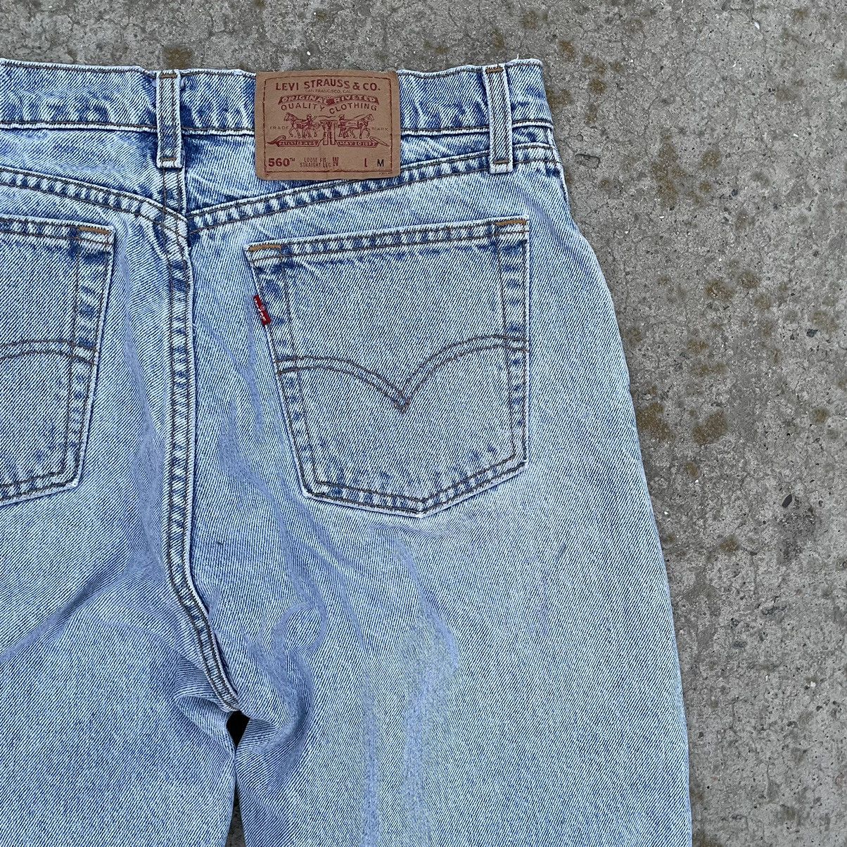 Levi's Vintage Clothing VTG Levi’s 560 M 90s Jeans Crazy Fit Custom Baggy 90s Size US 32 / EU 48 - 7 Thumbnail