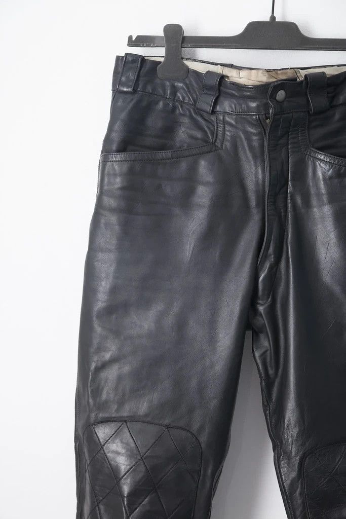 Lewis Leathers 1970's leather biker pants Size US 28 / EU 44 - 2 Thumbnail