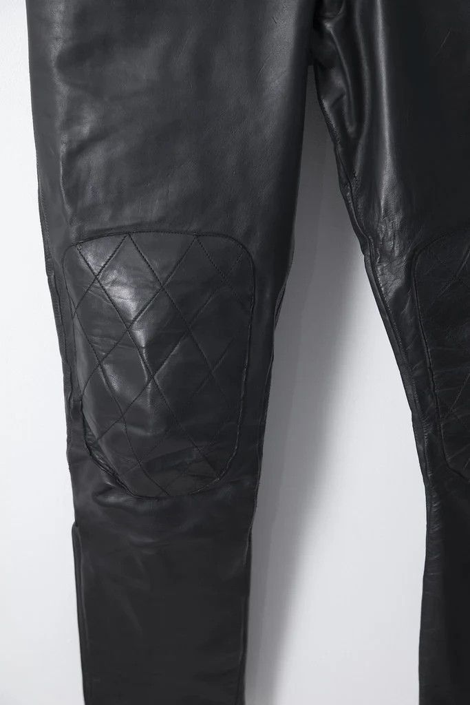 Lewis Leathers 1970's leather biker pants Size US 28 / EU 44 - 3 Thumbnail