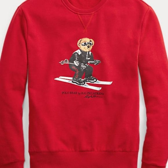POLO RALPH LAUREN RED SKI-BEAR SWEATSHIRT XXL