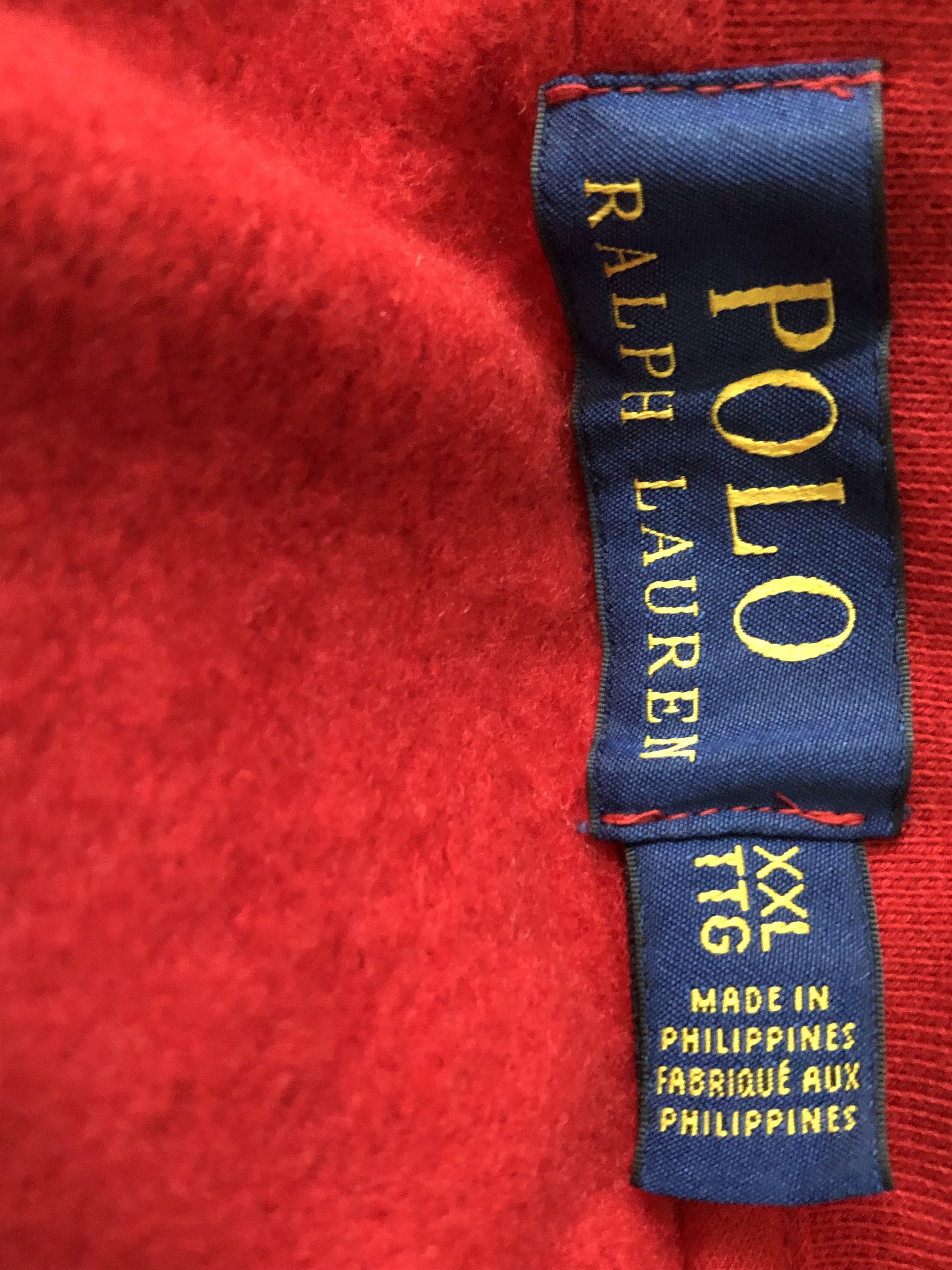 POLO RALPH LAUREN RED SKI-BEAR SWEATSHIRT XXL