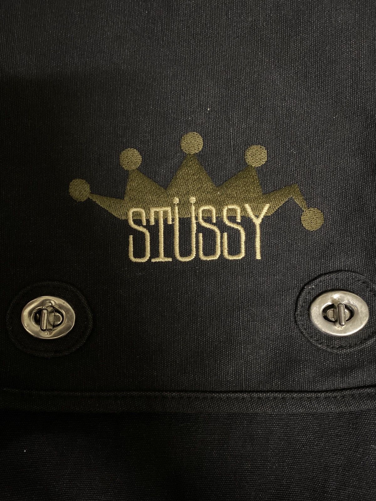 Stussy Vintage 90s Sling Bag Stussy Crown Embroidered Logo Size ONE SIZE - 2 Thumbnail