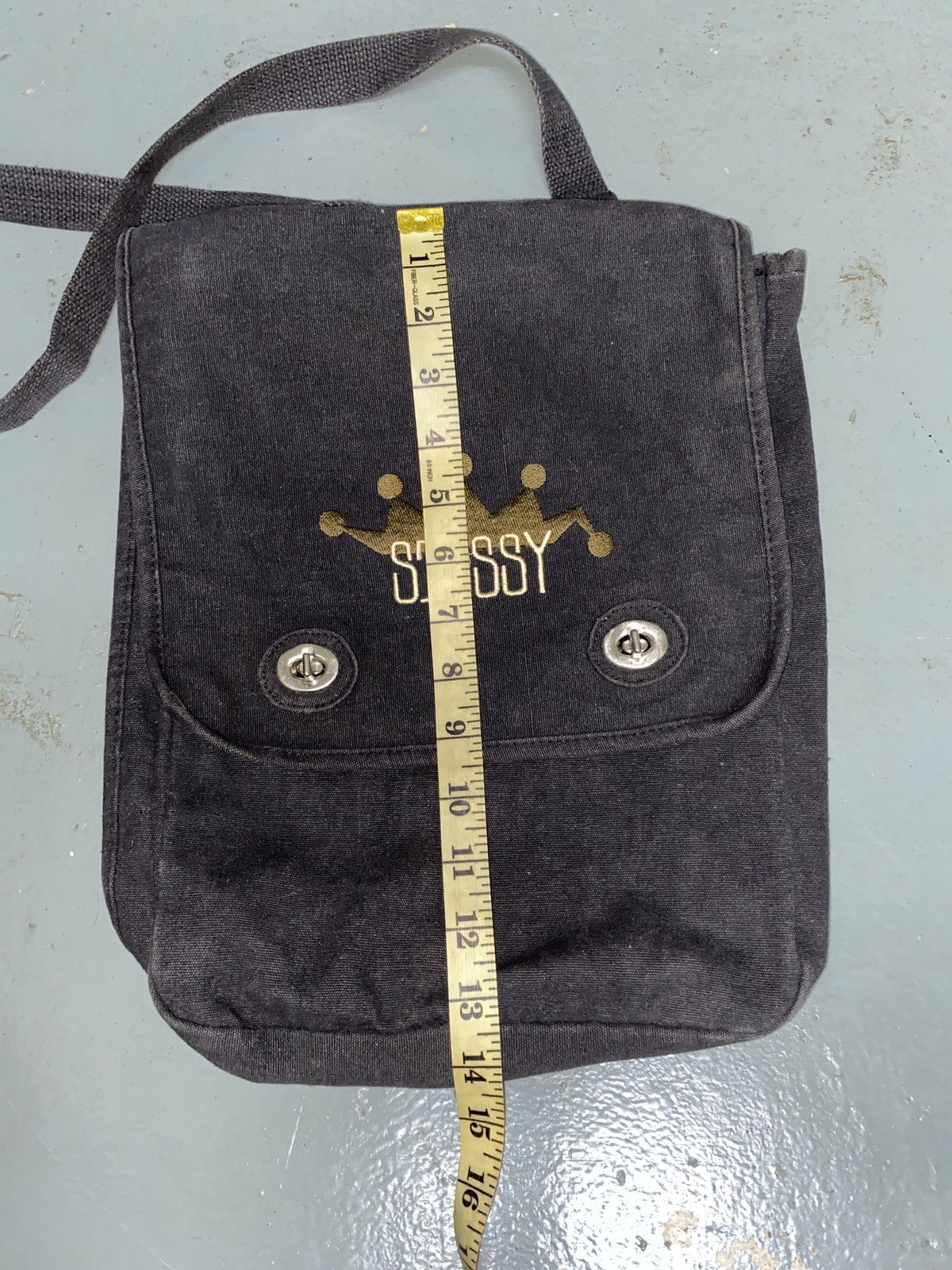 Stussy Vintage 90s Sling Bag Stussy Crown Embroidered Logo Size ONE SIZE - 4 Thumbnail