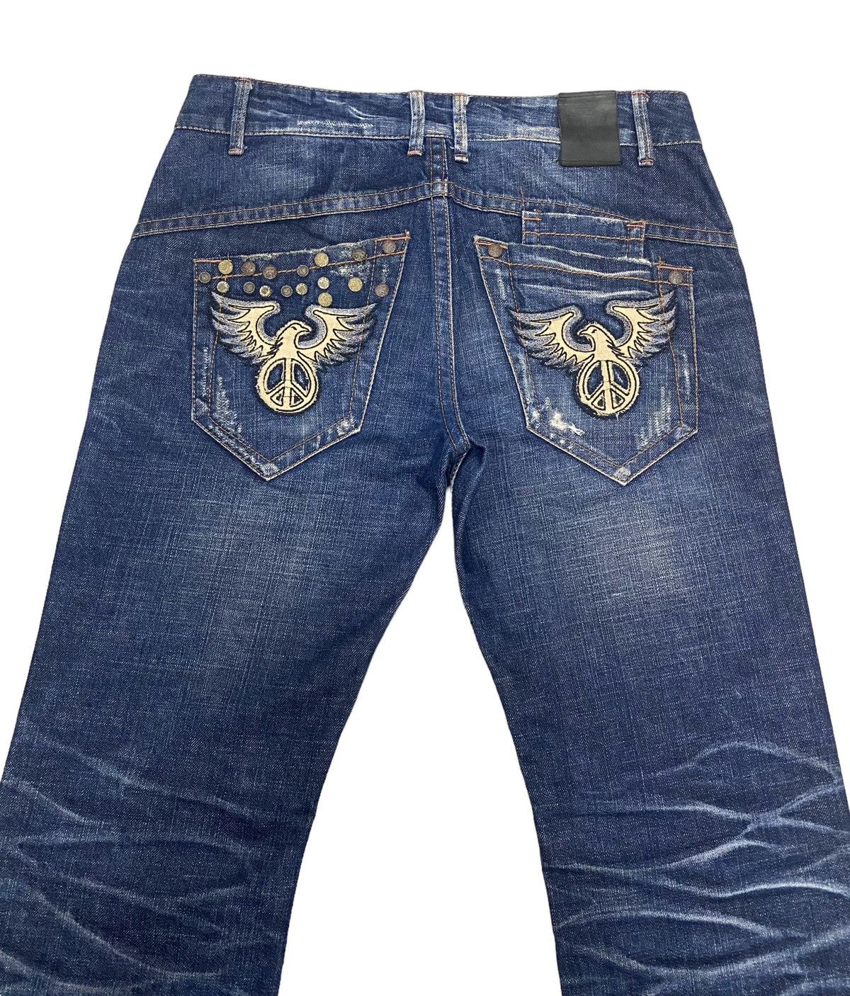 Ed Hardy Vintage Red Pepper Japanese Ed Hardy Embroidered Jeans Size US 33 - 4 Thumbnail