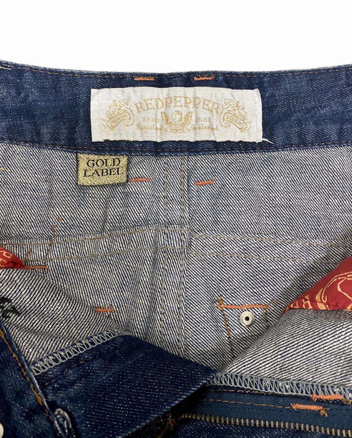 Ed Hardy Vintage Red Pepper Japanese Ed Hardy Embroidered Jeans Size US 33 - 8 Thumbnail