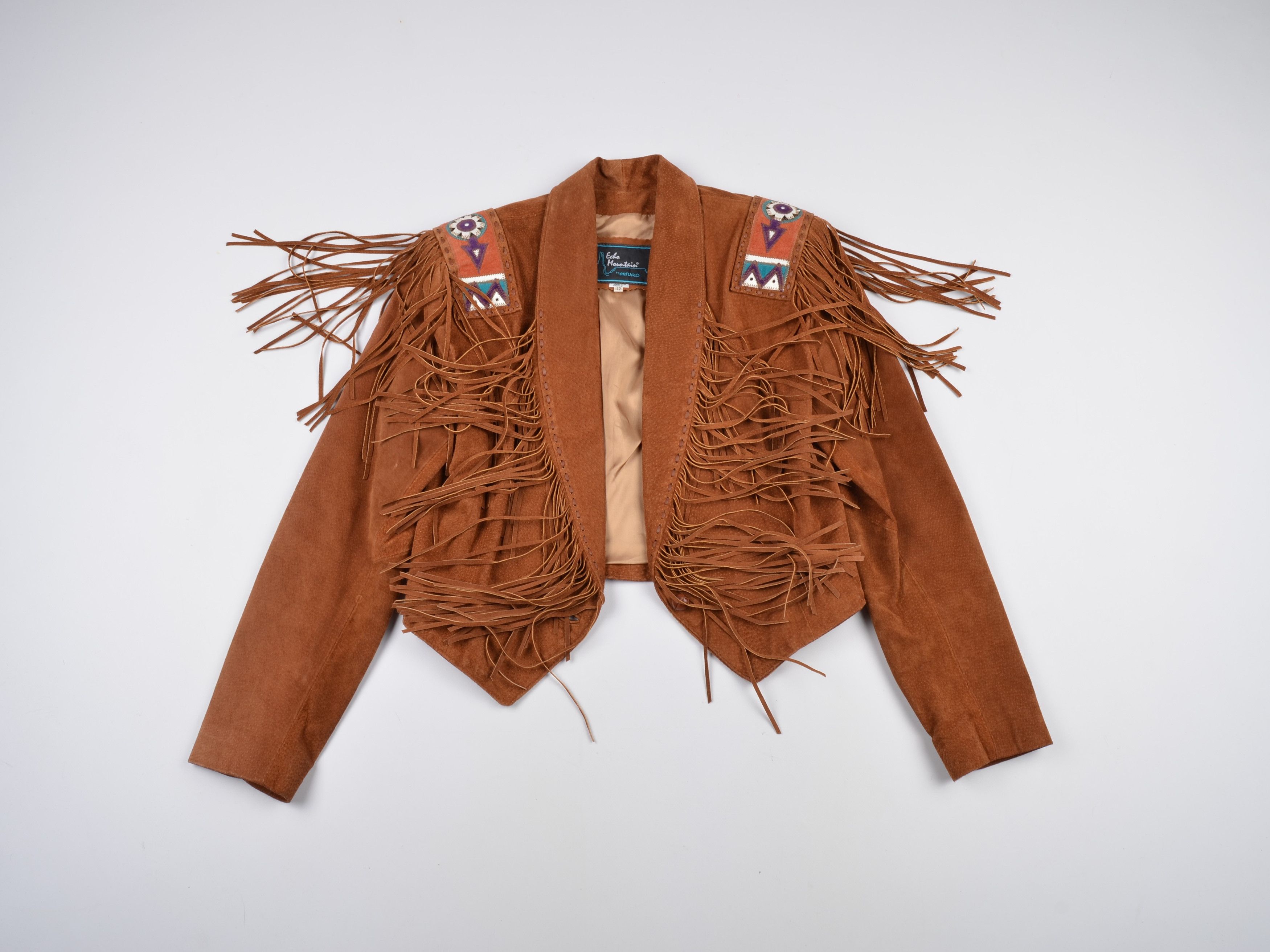 image of Vintage Echo Mountain Suede Jacket in Brown, Women's (Size Medium)