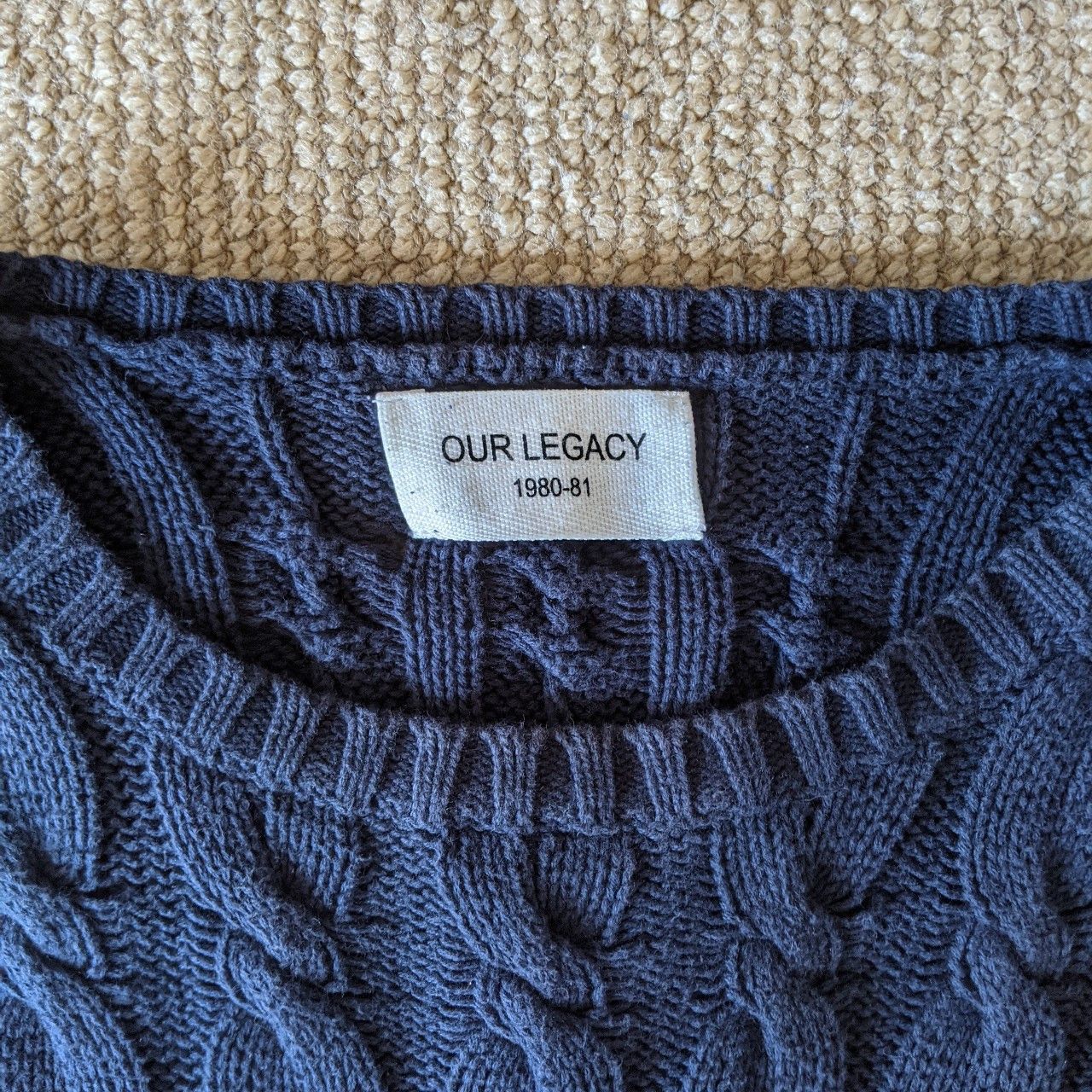 Our Legacy Cable Knit Sweater Size US M / EU 48-50 / 2 - 2 Thumbnail