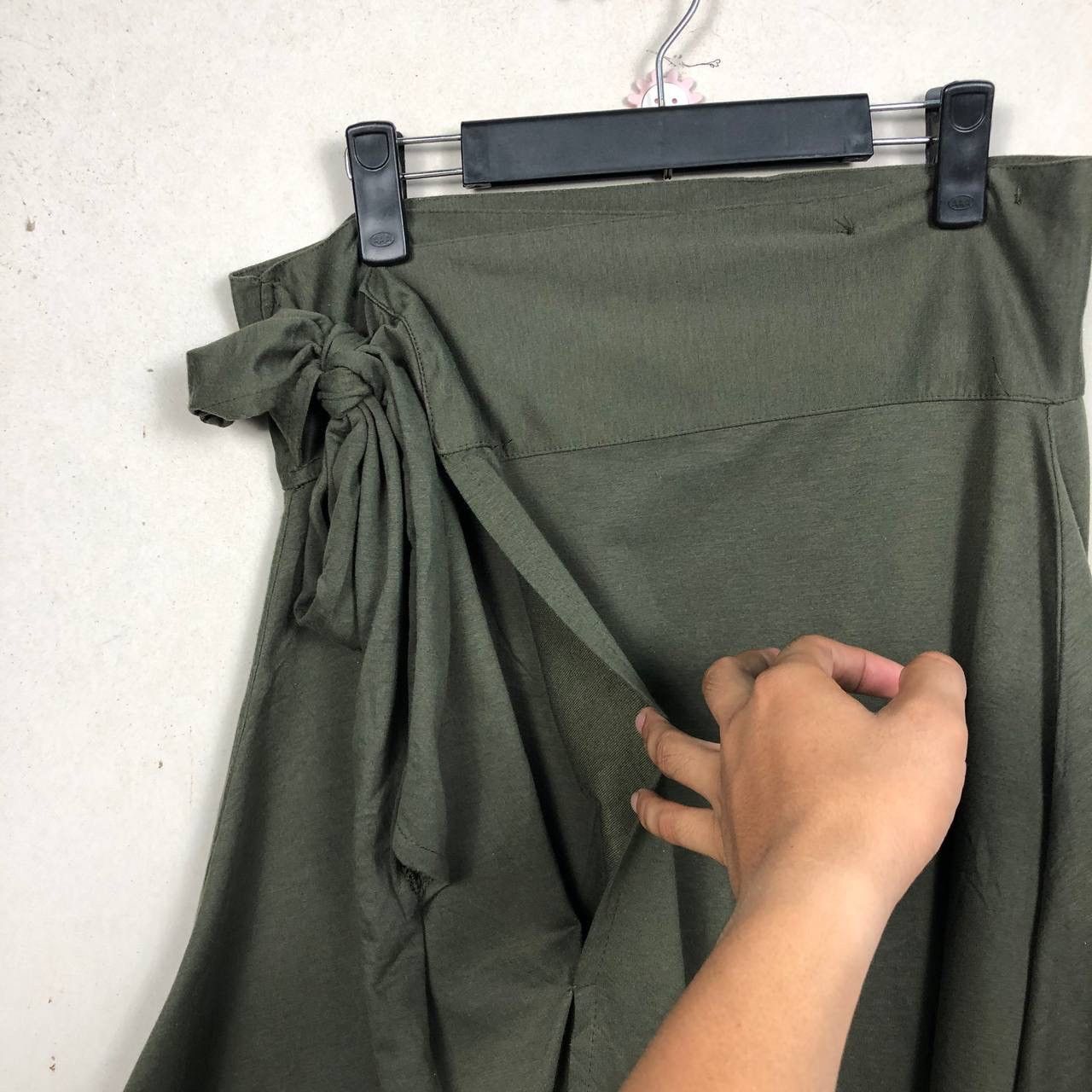 Japanese Brand Japan Asymmetric Gabardine Wrap Pants Yohji Yamamoto Style Size US 32 / EU 48 - 6 Thumbnail