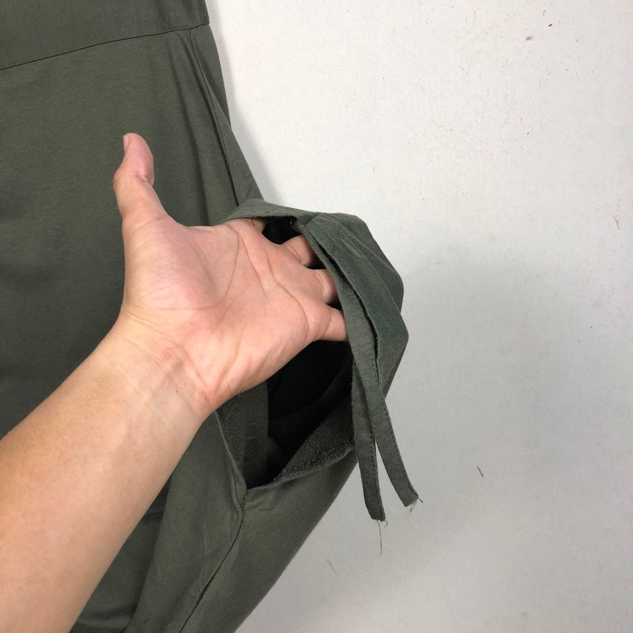 Japanese Brand Japan Asymmetric Gabardine Wrap Pants Yohji Yamamoto Style Size US 32 / EU 48 - 5 Thumbnail
