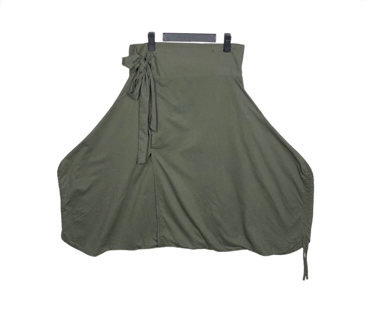 Japanese Brand Japan Asymmetric Gabardine Wrap Pants Yohji Yamamoto Style Size US 32 / EU 48 - 3 Thumbnail