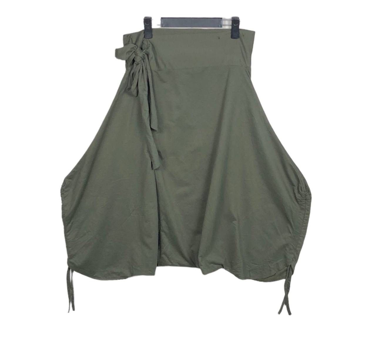 Japanese Brand Japan Asymmetric Gabardine Wrap Pants Yohji Yamamoto Style Size US 32 / EU 48 - 1 Thumbnail