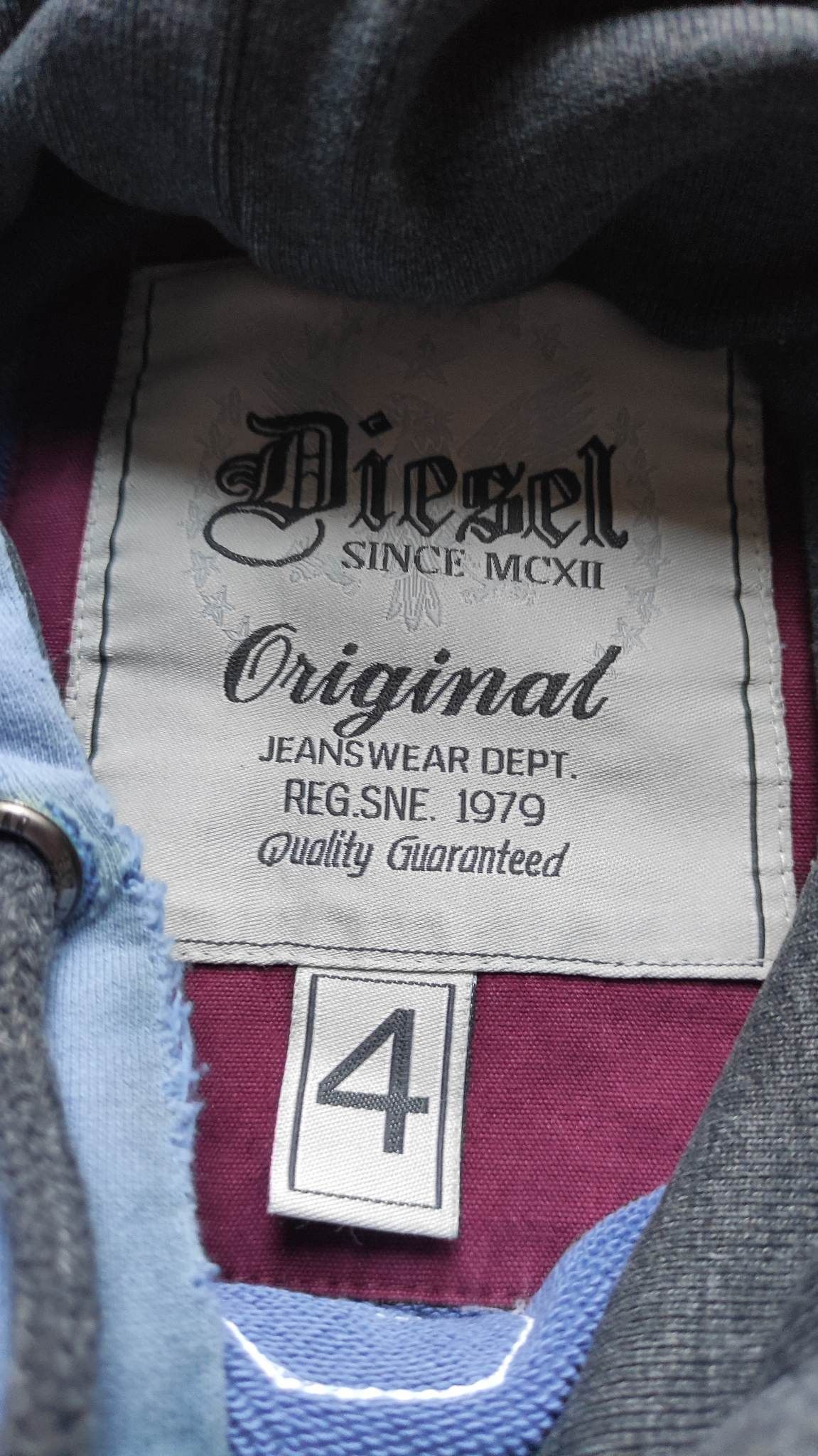 Diesel DIESEL campus cyber y2k hoodie vintage Size US XL / EU 56 / 4 - 9 Thumbnail