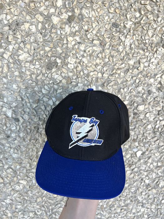 Vintage Logo 7 90s Tampa Bay Lightning NHL Hockey Team Snapback