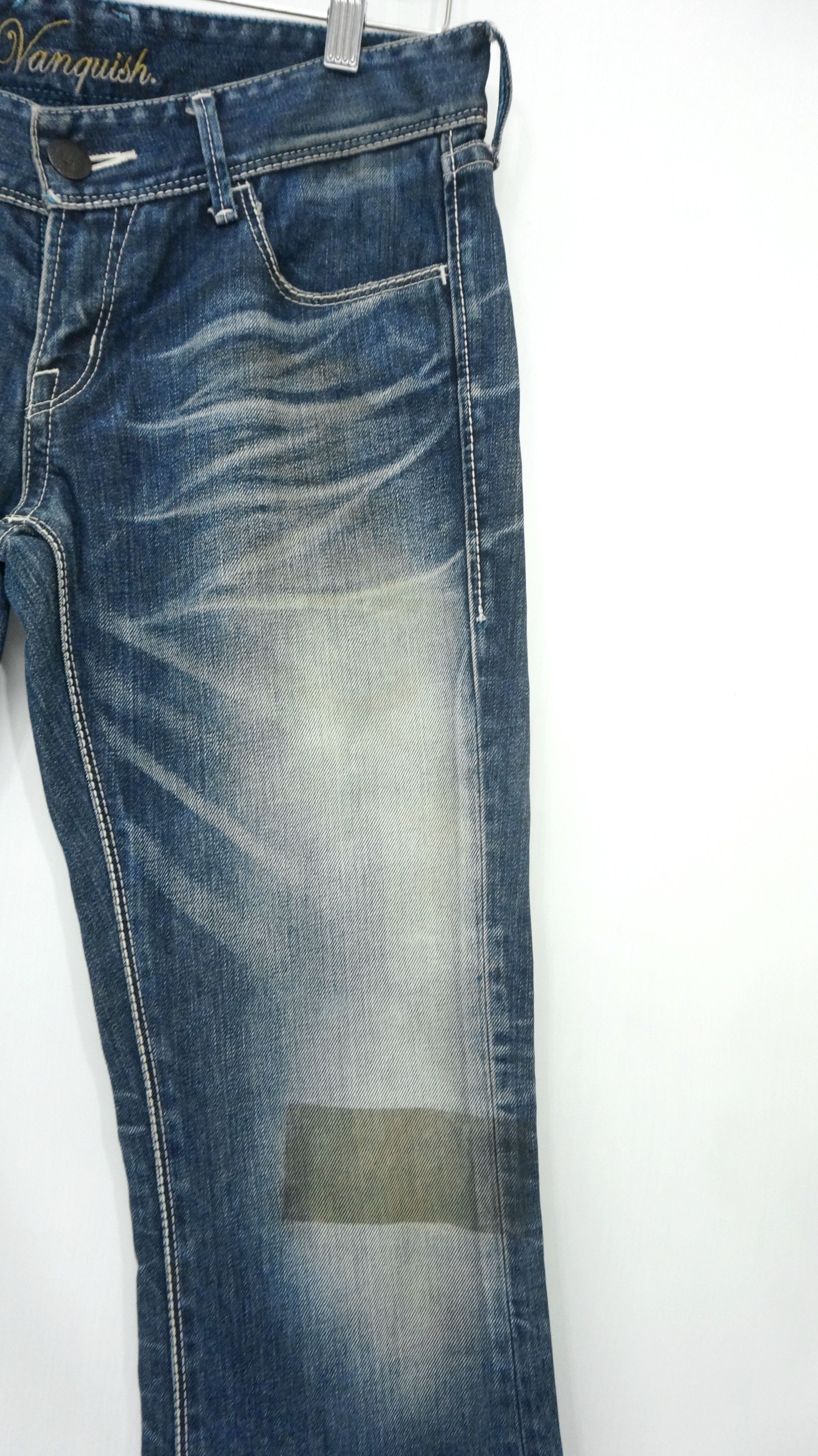 Japanese Brand Flare! VANQUISH x MURDER LICENSE Lowrise Vintage Jeans Size US 30 / EU 46 - 4 Thumbnail