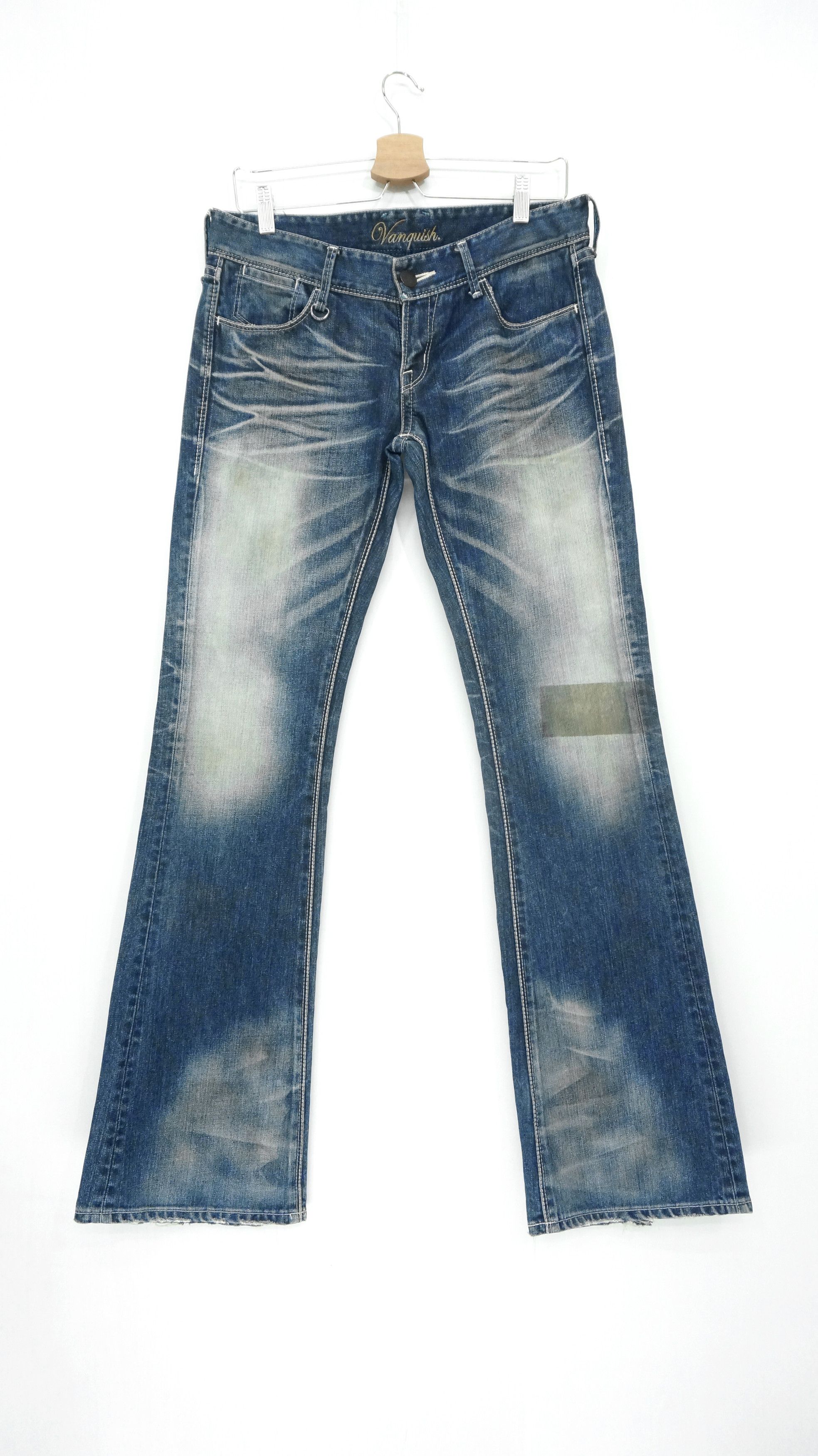 Japanese Brand Flare! VANQUISH x MURDER LICENSE Lowrise Vintage Jeans Size US 30 / EU 46 - 2 Thumbnail