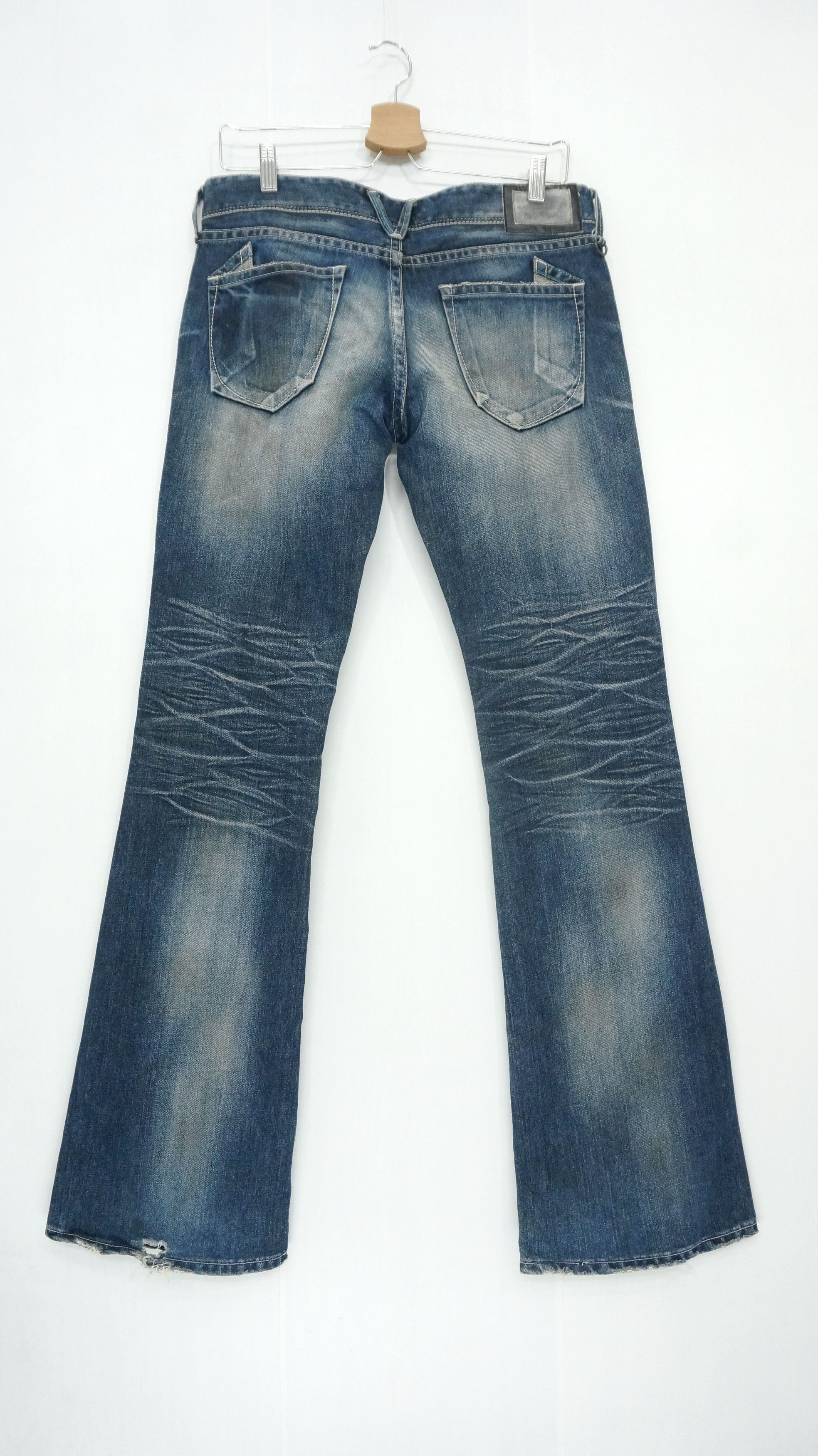 image of Flare! Vanquish X Murder License Lowrise Vintage Jeans in Denim Blue, Men's (Size 30)