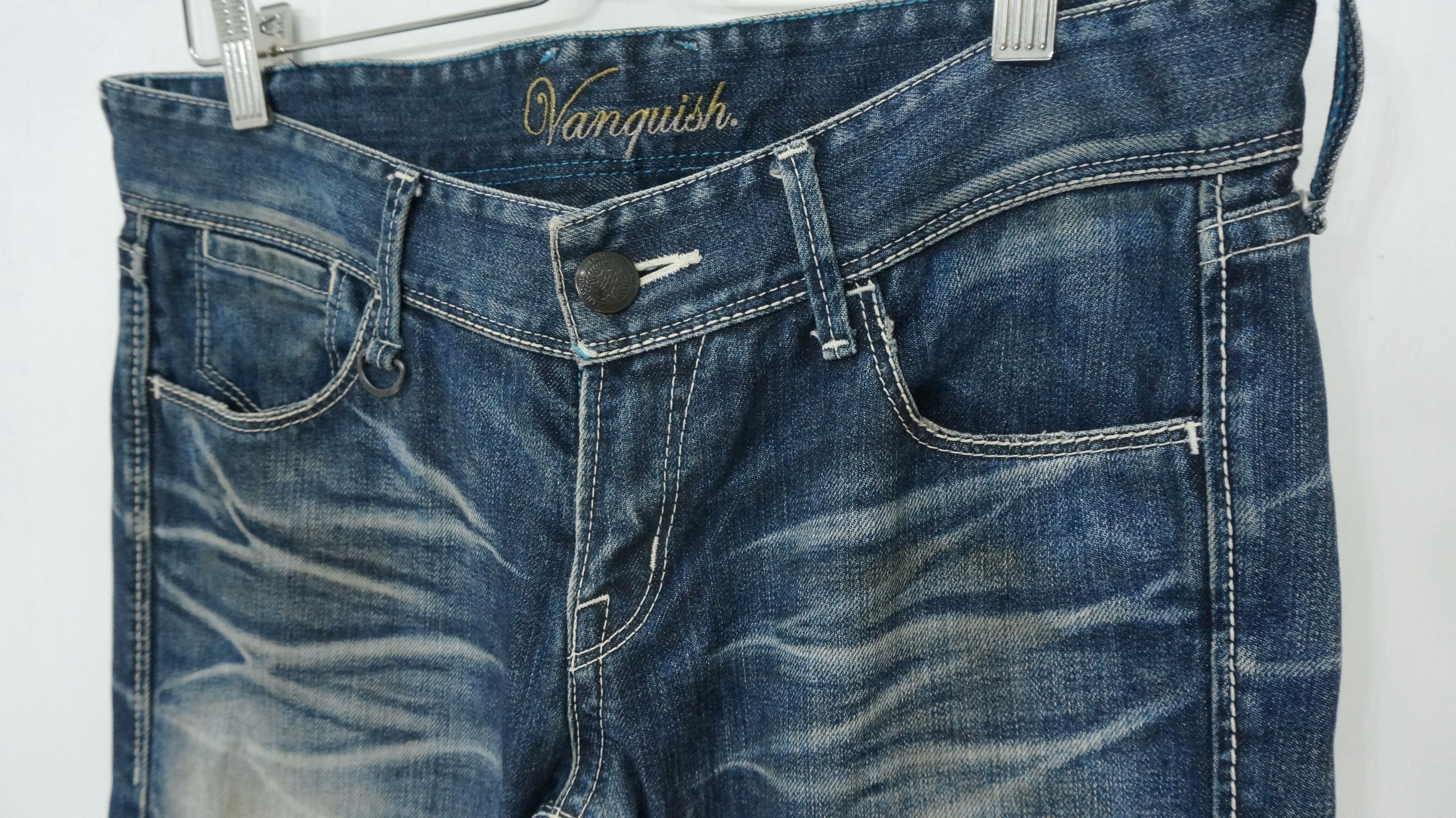 Japanese Brand Flare! VANQUISH x MURDER LICENSE Lowrise Vintage Jeans Size US 30 / EU 46 - 5 Thumbnail