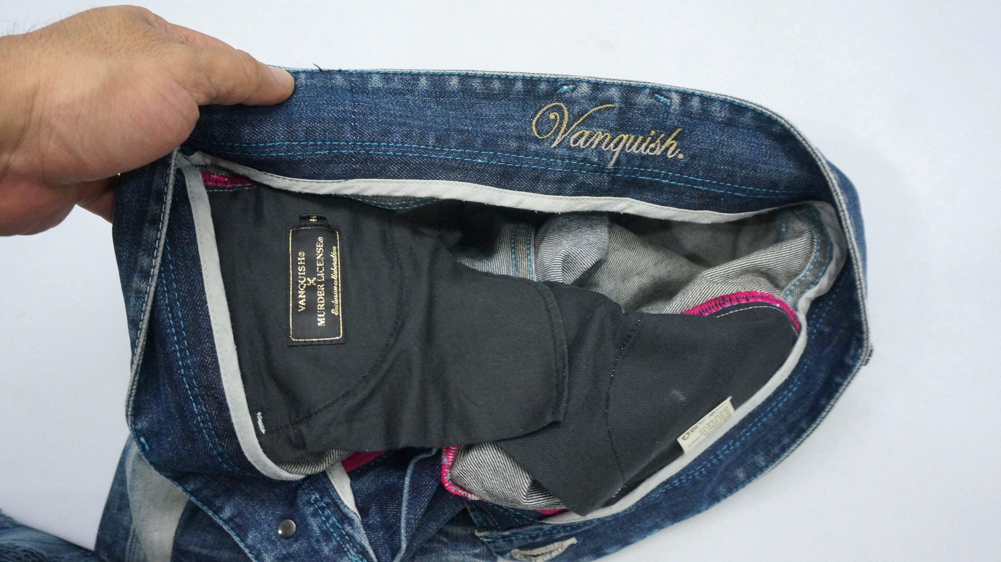 Japanese Brand Flare! VANQUISH x MURDER LICENSE Lowrise Vintage Jeans Size US 30 / EU 46 - 20 Thumbnail