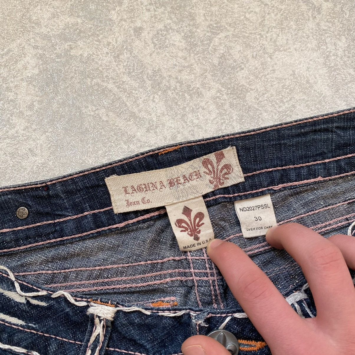 Japanese Brand Vintage Laguna Beach Skinny Jeans y2k Size 30" / US 8 / IT 44 - 10 Thumbnail