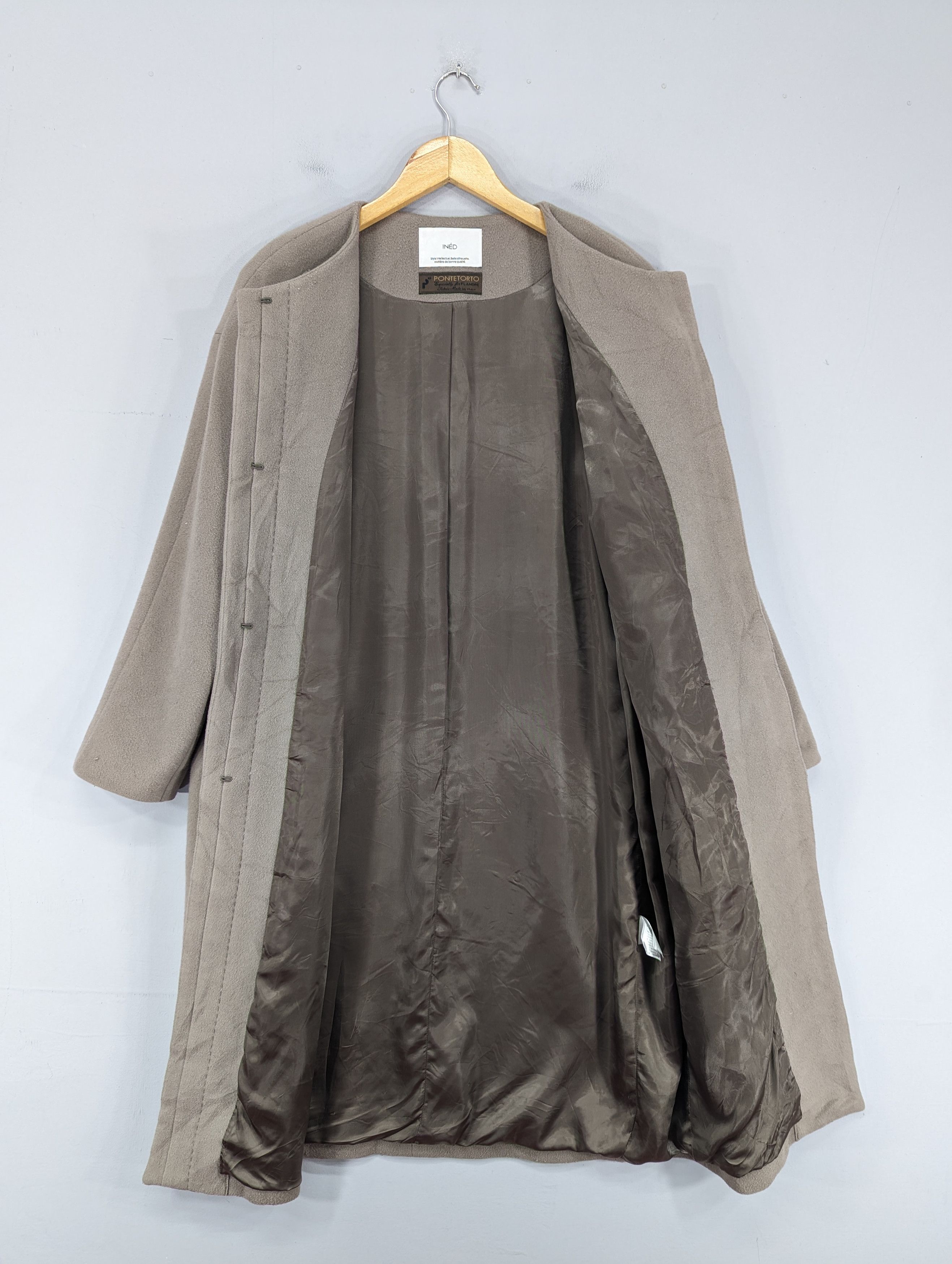 Yohji Yamamoto 💥RARE💥Ined Pontetorto Wool Long Coat Jacket Size L / US 10 / IT 46 - 6 Thumbnail