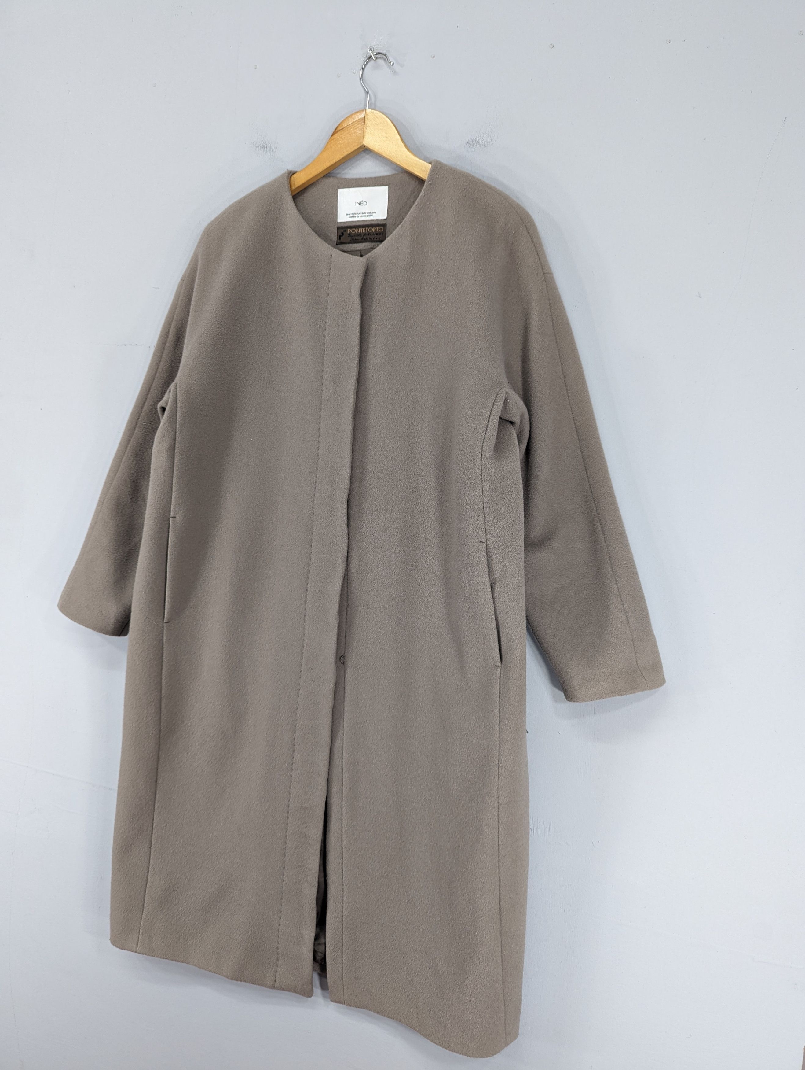 Yohji Yamamoto 💥RARE💥Ined Pontetorto Wool Long Coat Jacket Size L / US 10 / IT 46 - 3 Thumbnail