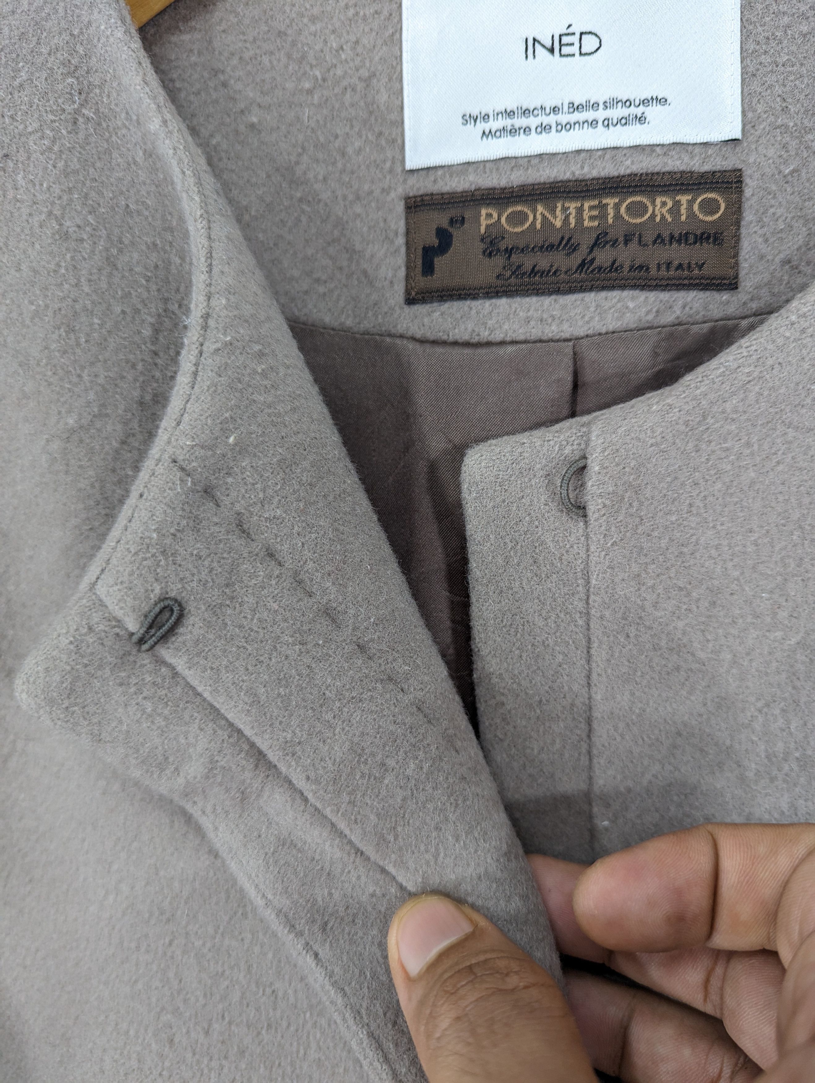 Yohji Yamamoto 💥RARE💥Ined Pontetorto Wool Long Coat Jacket Size L / US 10 / IT 46 - 8 Thumbnail