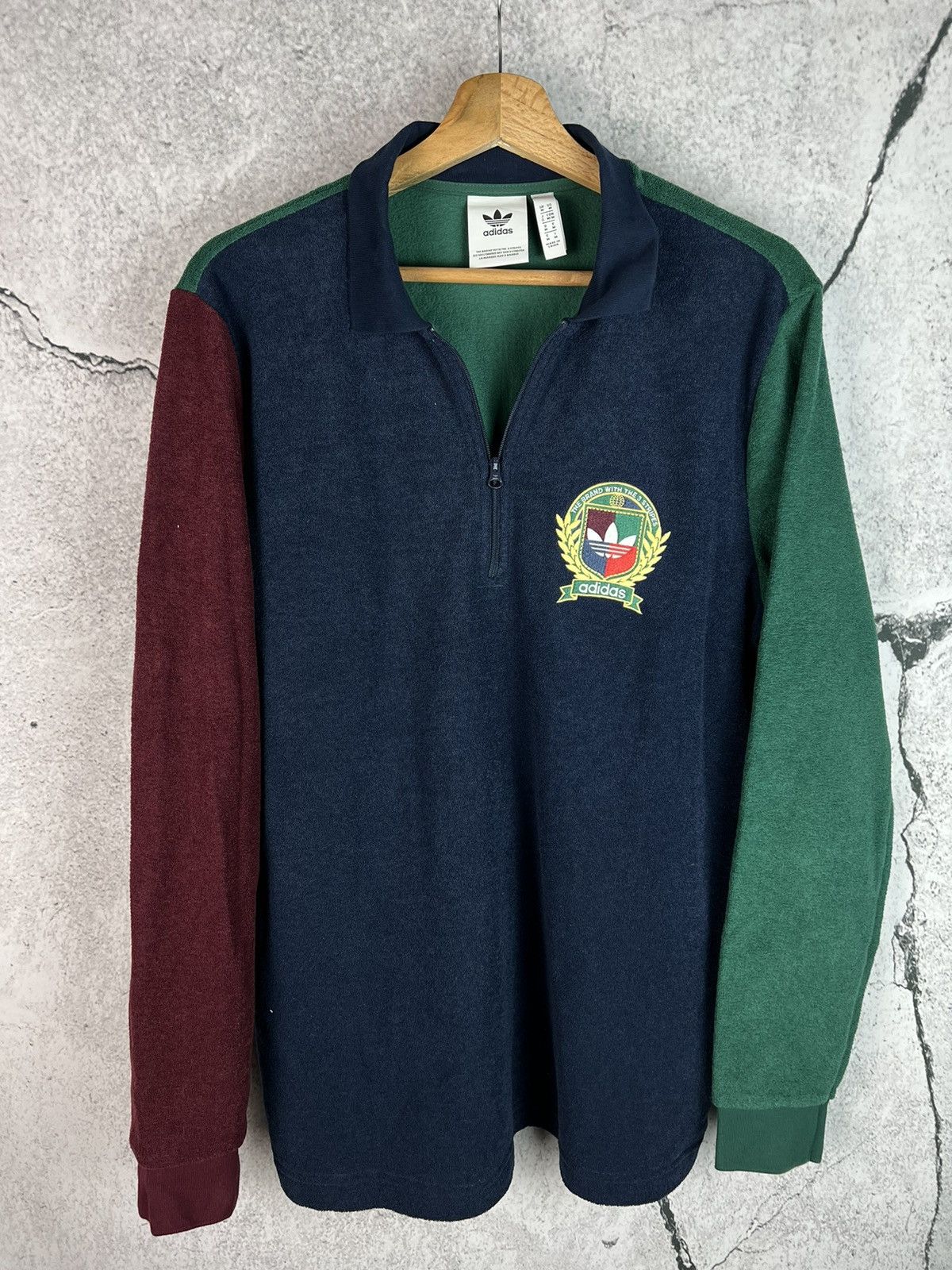 Adidas Adidas collegiate crest polo long sleeve shirt Size US M / EU 48-50 / 2 - 1 Thumbnail
