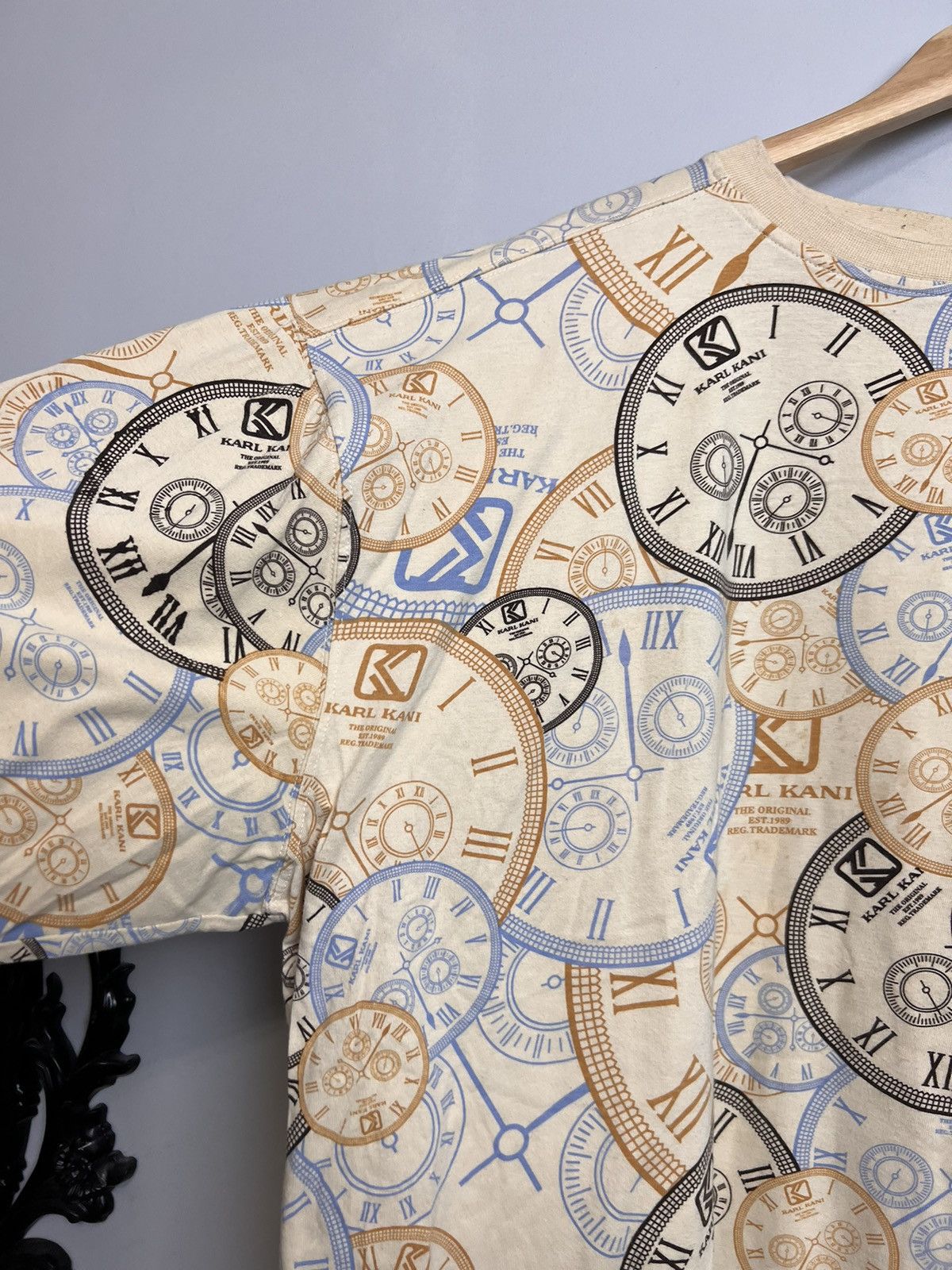 Karl Kani 90s Karl Kani Fullprint Clocks Rap Shirt Rare Vintage Y2k Size US XXL / EU 58 / 5 - 3 Thumbnail