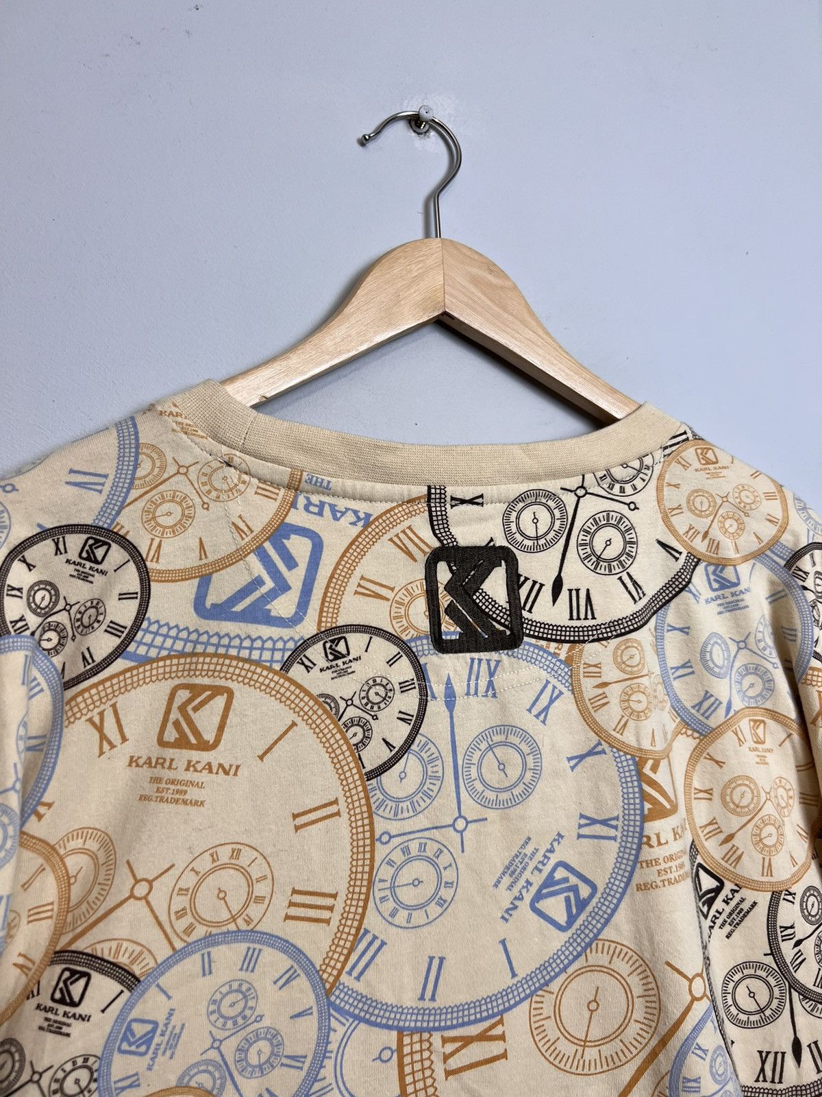 Karl Kani 90s Karl Kani Fullprint Clocks Rap Shirt Rare Vintage Y2k Size US XXL / EU 58 / 5 - 7 Thumbnail