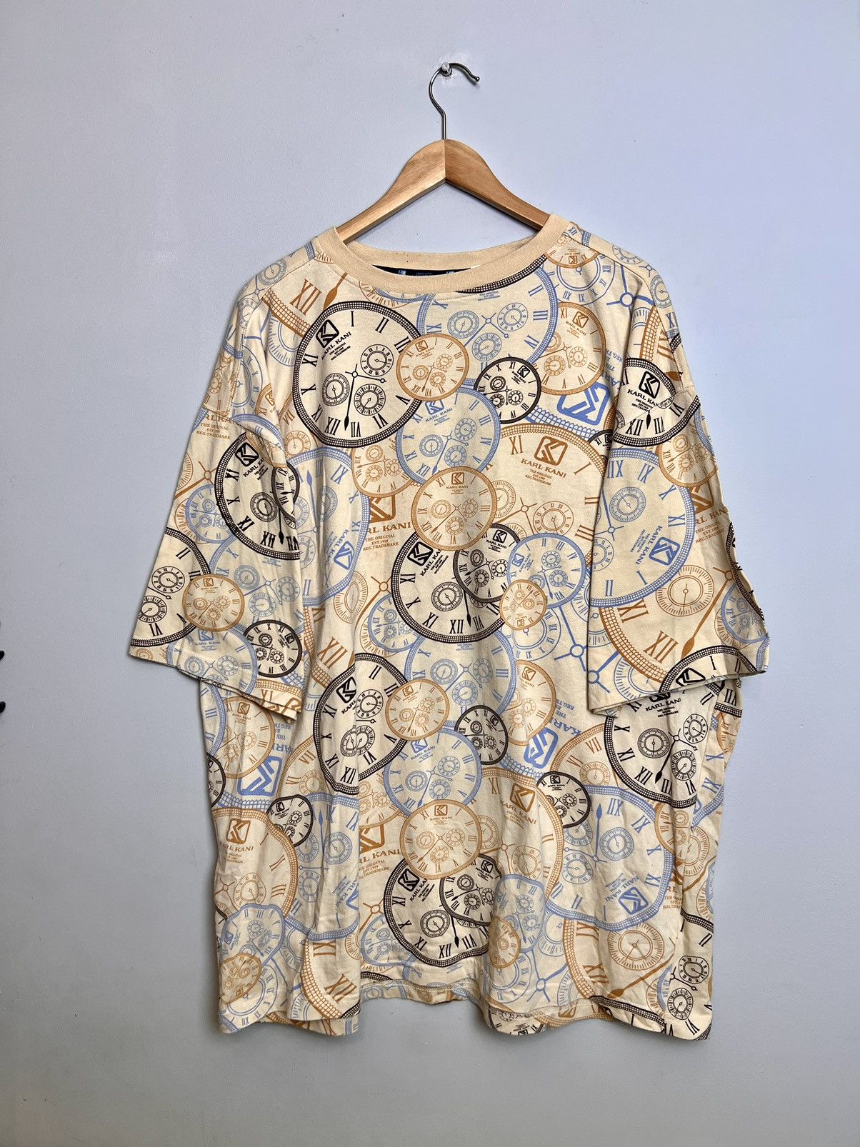 Karl Kani 90s Karl Kani Fullprint Clocks Rap Shirt Rare Vintage Y2k Size US XXL / EU 58 / 5 - 1 Thumbnail