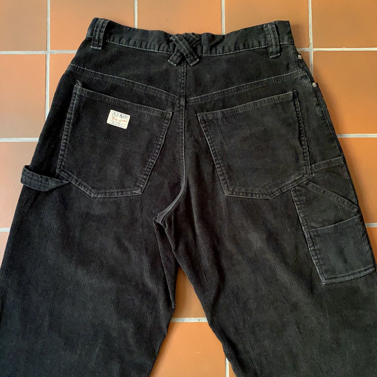 Old Navy Vintage Old Navy Black Corduroy Carpenter Pants Size US 29 - 5 Thumbnail