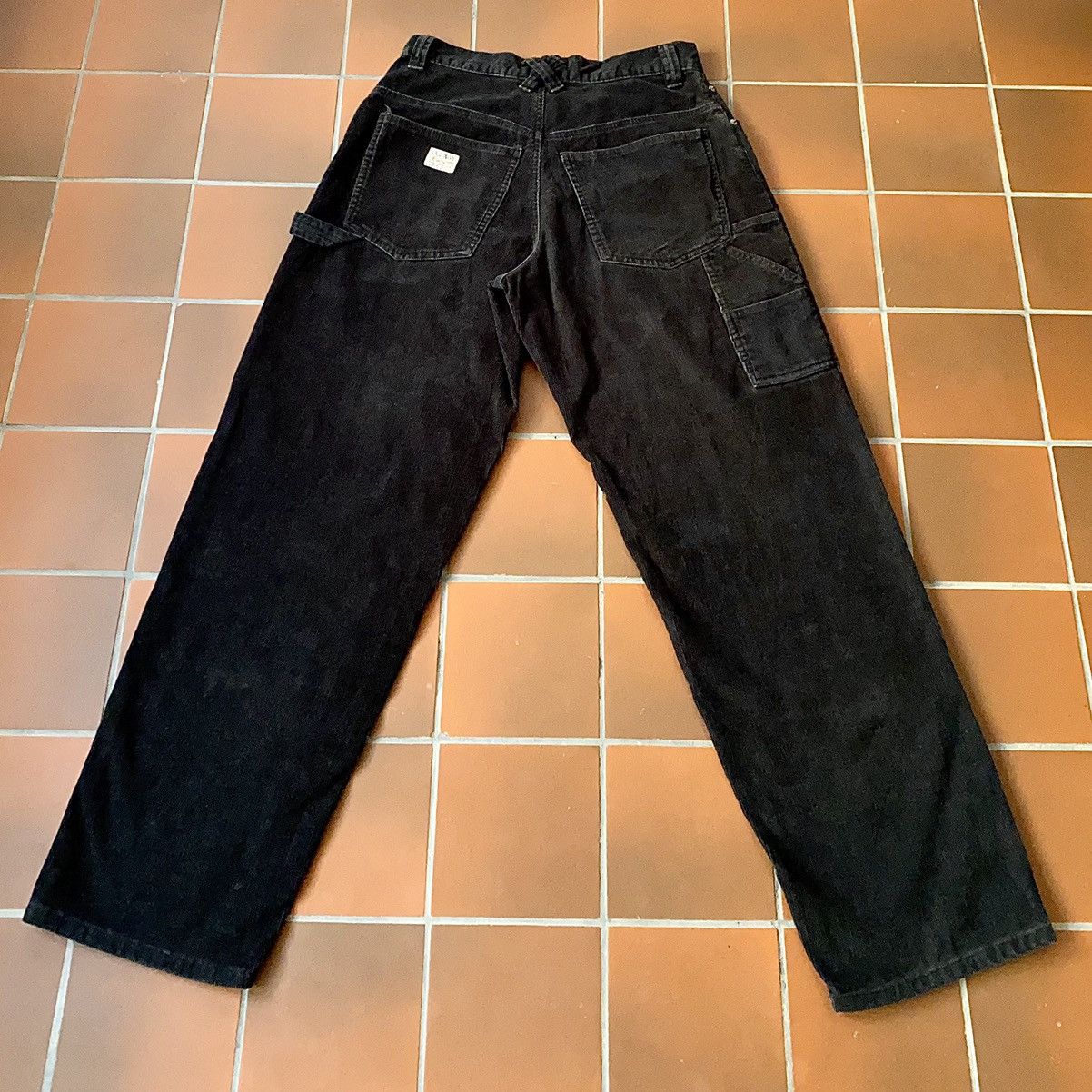 Old Navy Vintage Old Navy Black Corduroy Carpenter Pants Size US 29 - 2 Thumbnail