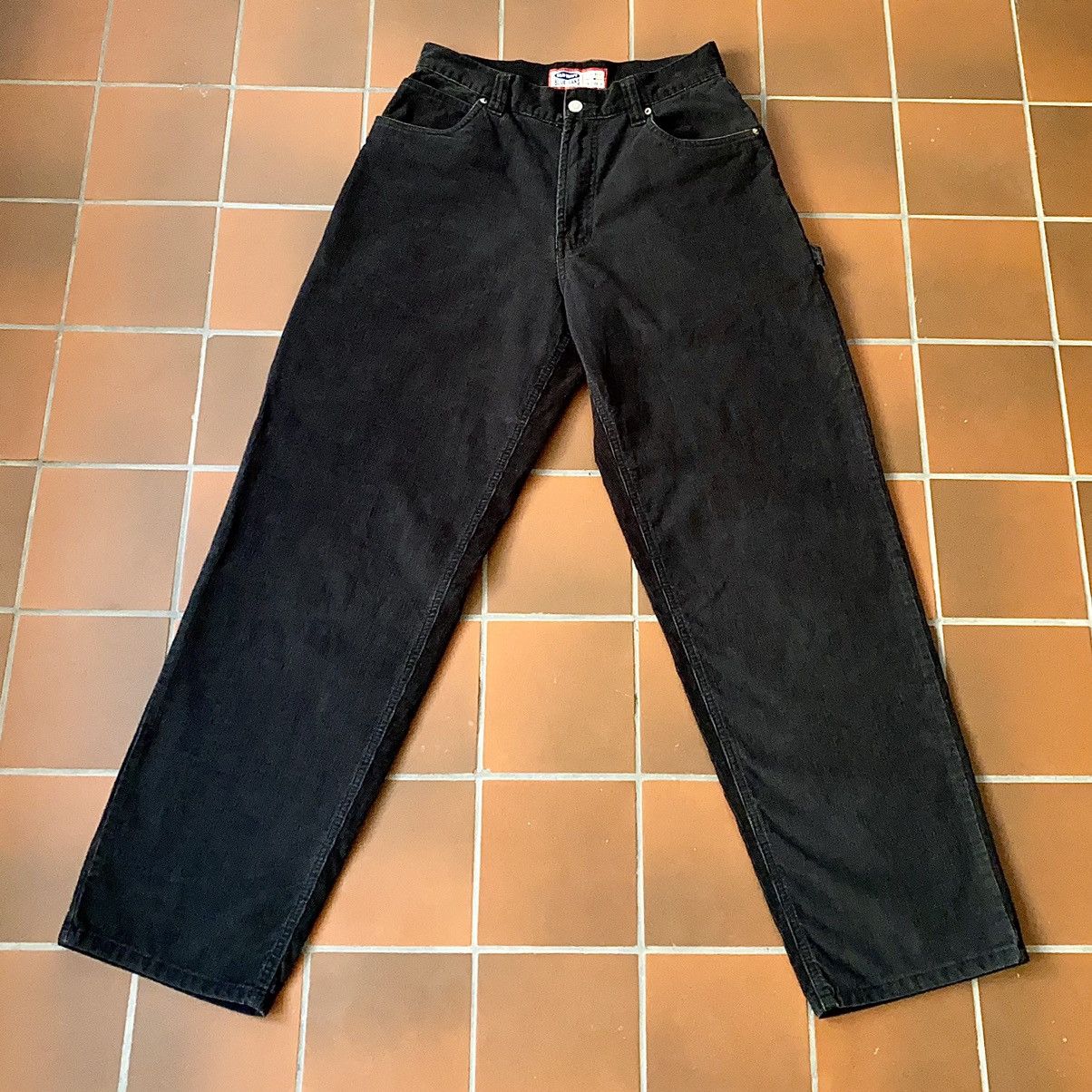 Old Navy Vintage Old Navy Black Corduroy Carpenter Pants Size US 29 - 3 Thumbnail