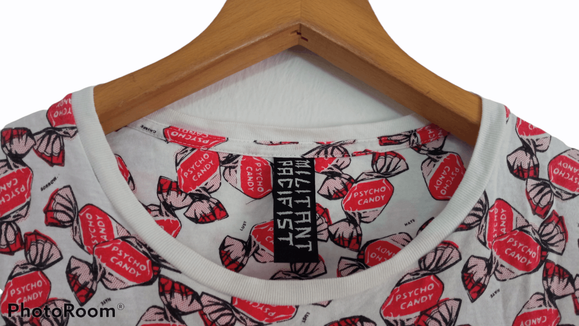 Japanese Brand × Vintage 🔥🔥Militant Pacifist Full Print Psychocandy T-Shirt Size US M / EU 48-50 / 2 - 14 Thumbnail
