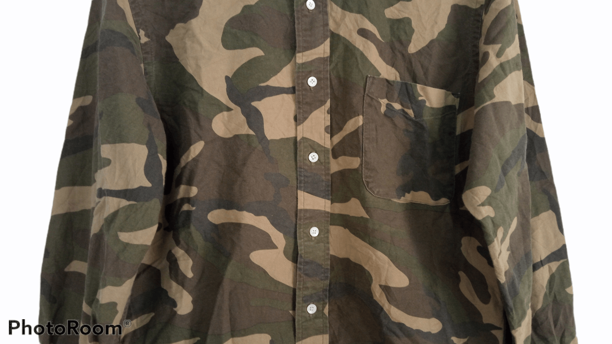 Beams Plus × Japanese Brand 🔥Beams+ Plus Full Print Camouflage LS Shirt Size US S / EU 44-46 / 1 - 11 Thumbnail