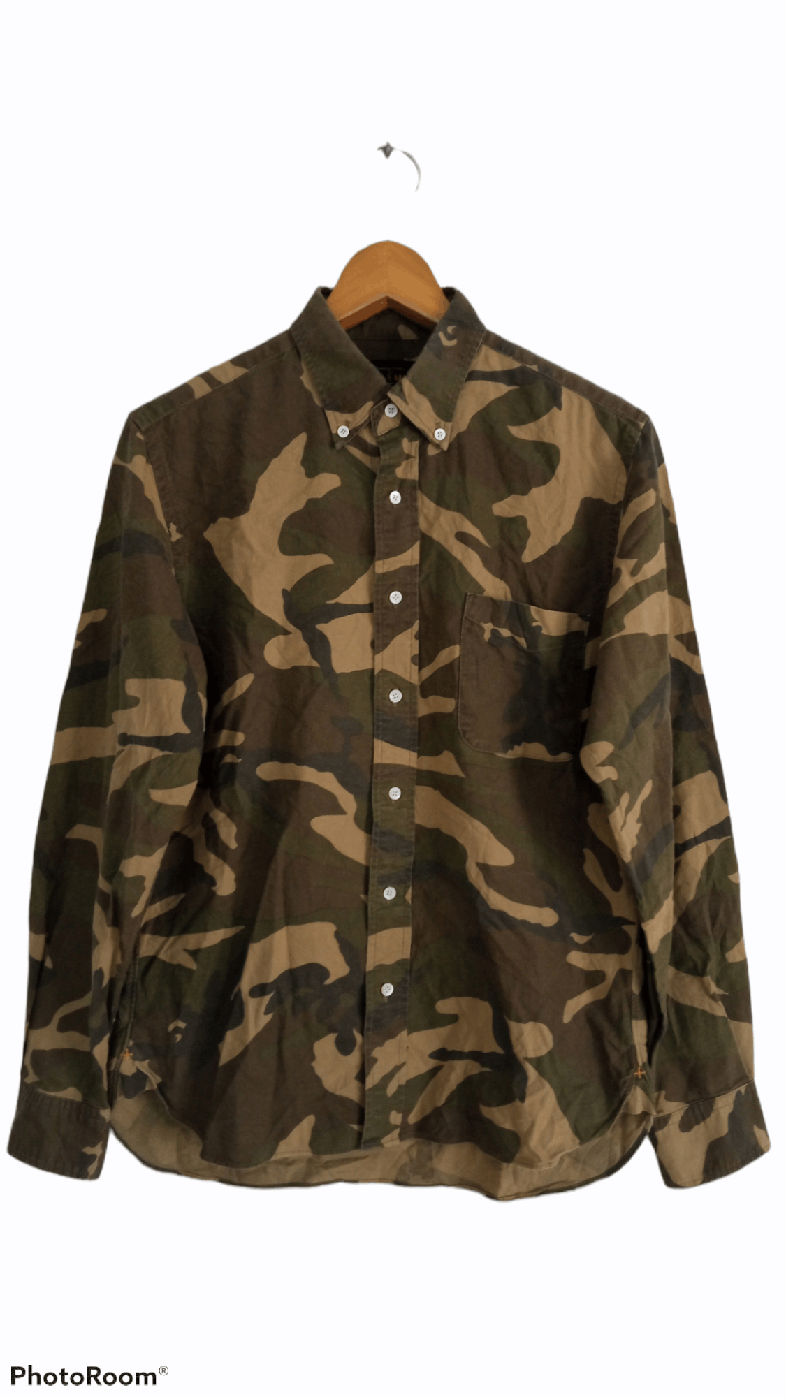 Beams Plus × Japanese Brand 🔥Beams+ Plus Full Print Camouflage LS Shirt Size US S / EU 44-46 / 1 - 1 Thumbnail