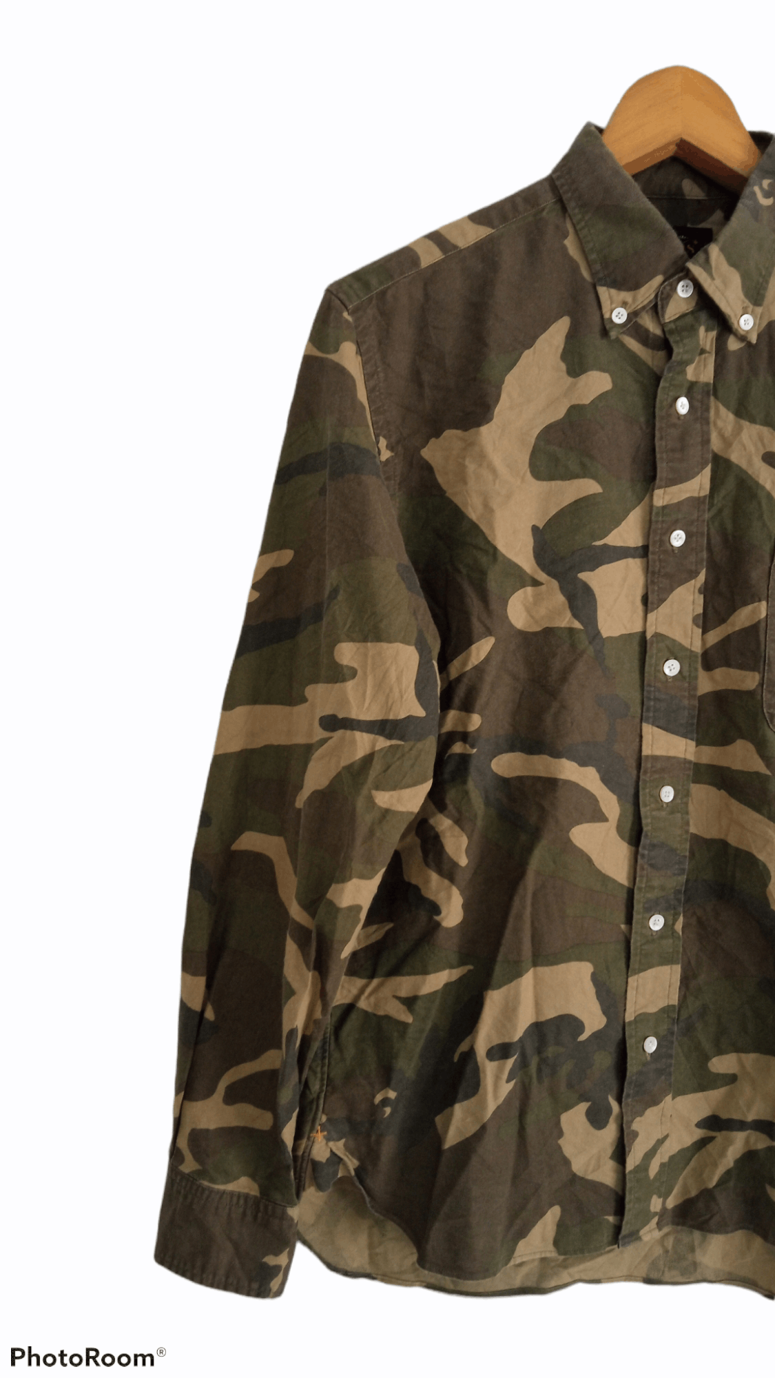 Beams Plus × Japanese Brand 🔥Beams+ Plus Full Print Camouflage LS Shirt Size US S / EU 44-46 / 1 - 4 Thumbnail