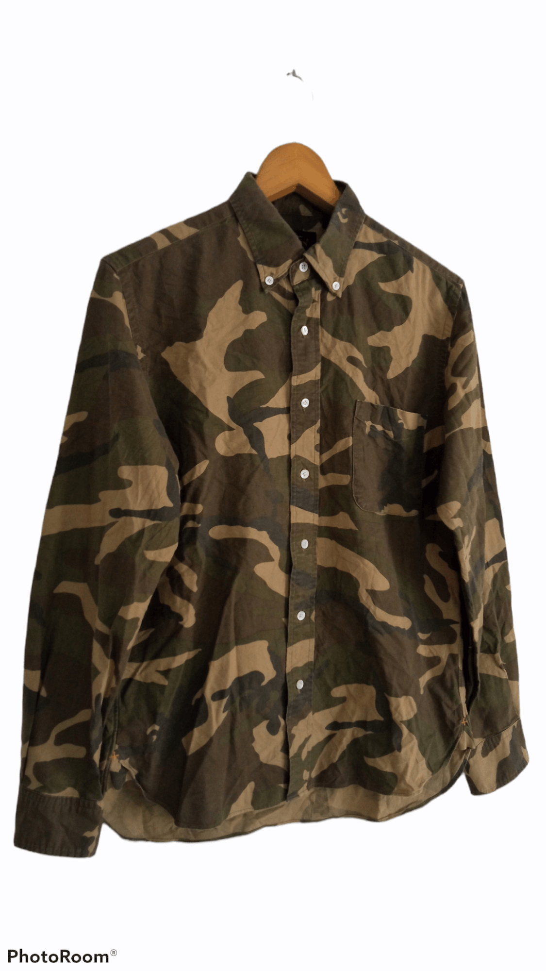 Beams Plus × Japanese Brand 🔥Beams+ Plus Full Print Camouflage LS Shirt Size US S / EU 44-46 / 1 - 2 Thumbnail
